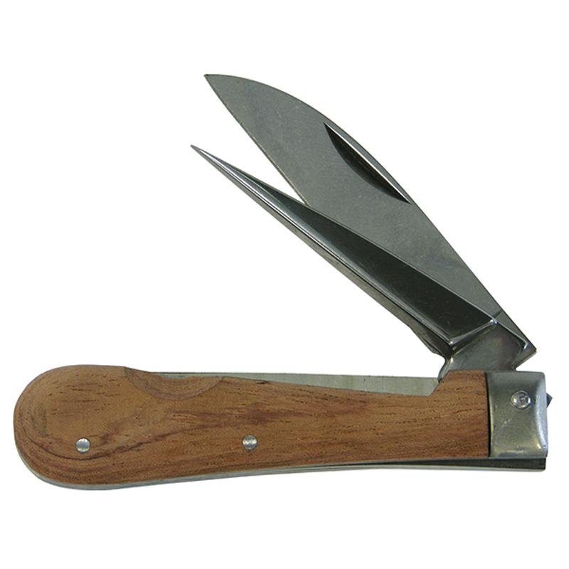 Kabelmesser Holzschalen 2-teilig 200014