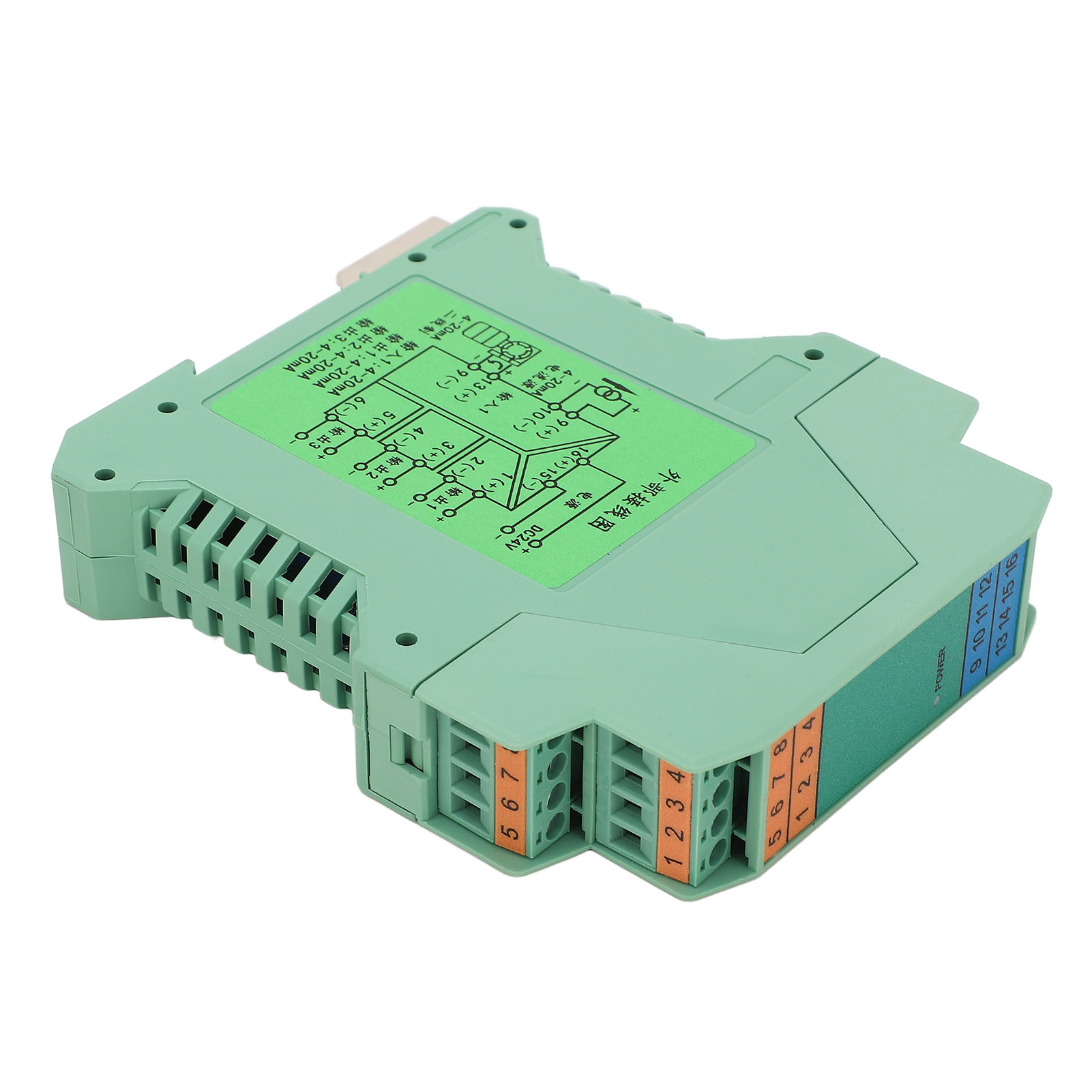 Dc-signalisolator 4 Bis 20 Ma, 1 Eingang, 3 Ausgänge, Hohe Störfestigkeit, Stromsignalisolator, Sender, Dc 24 V