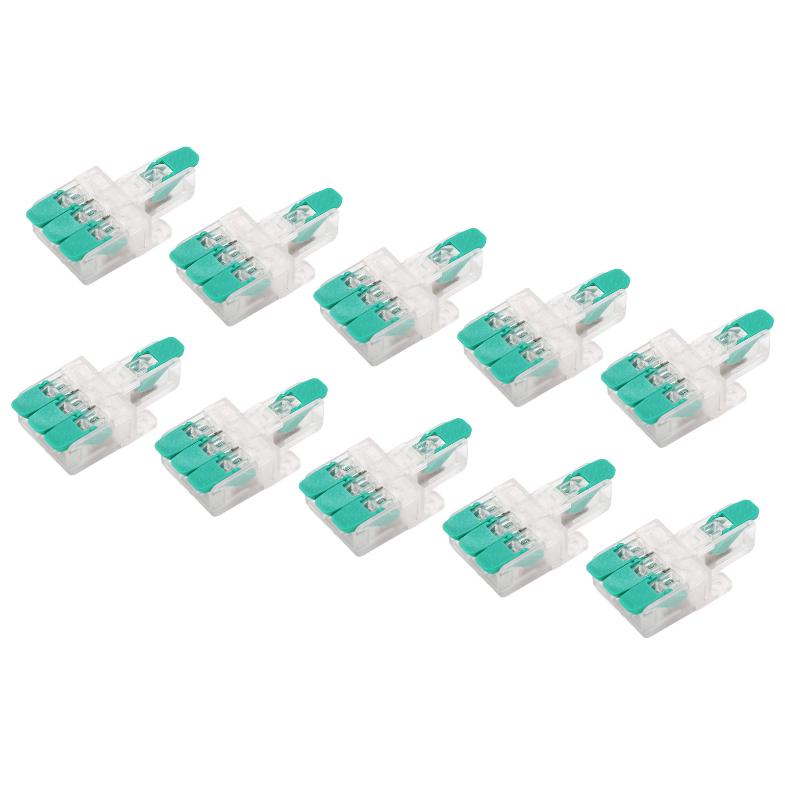 10 Stück Drahtverbinder Y613g 1 Eingang 3 Ausgänge, Flammhemmend, Für 10 Bis 20 Awg, 41 A, 450 V