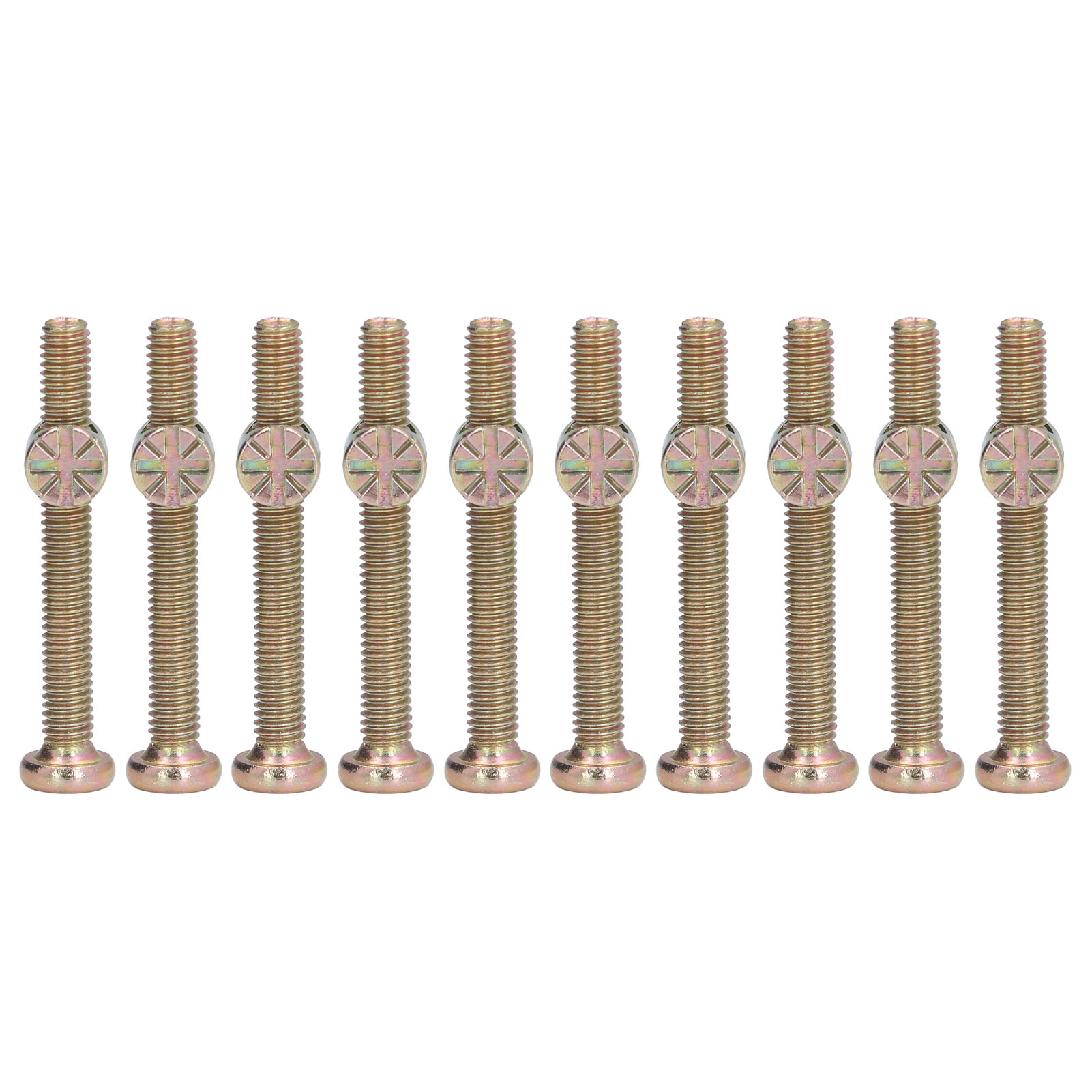 10er-set Babybett-schrauben M6, Verzinkte Edelstahl-innensechskantschrauben, Befestigungsmaterial Für Möbel, M6 X 40 Mm