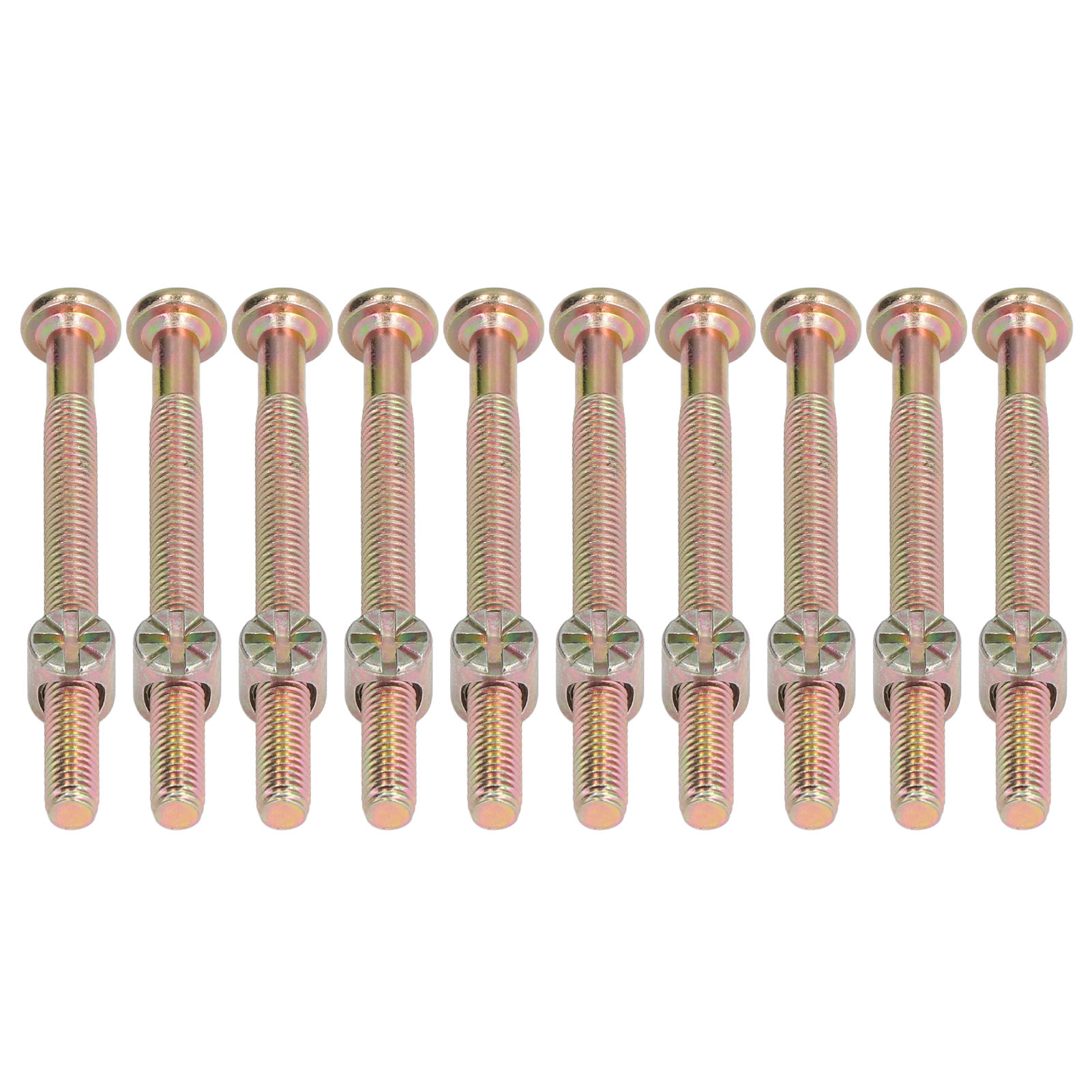 10er-set Babybett-schrauben M6, Verzinkte Edelstahl-innensechskantschrauben, Befestigungsmaterial Für Möbel, M6 X 70 Mm