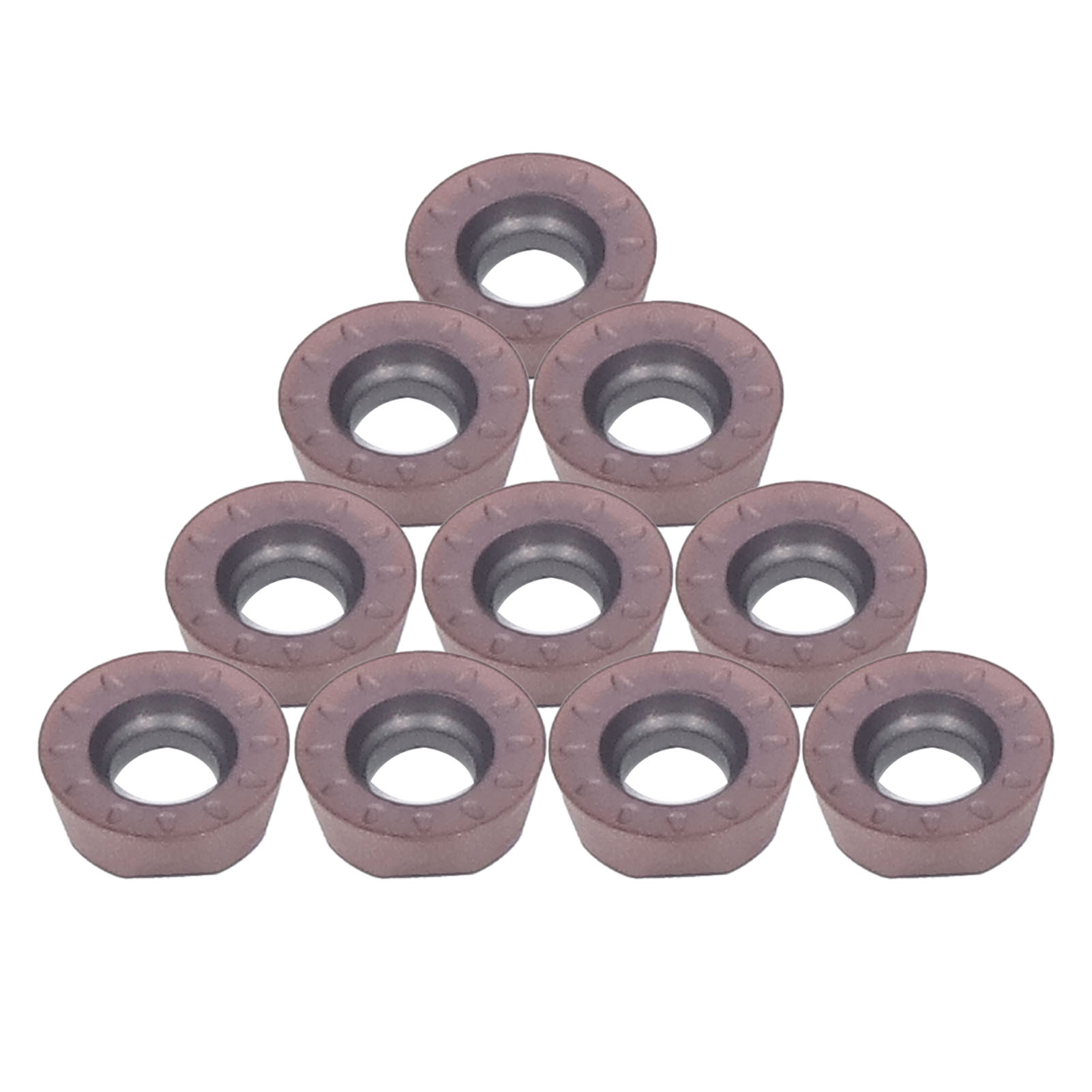 10 Stück Hartmetall-wendeschneidplatten Für Runde Drehmaschinen, Ersatz-hartmetall-fräser Für Die Bearbeitung Von Edelstahlteilen
