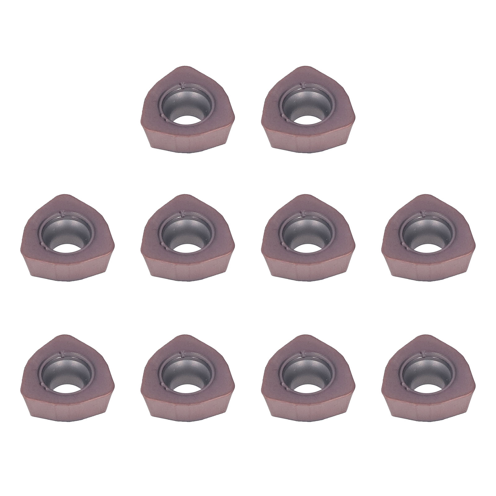 10 Stück Hartmetall-dreheinsätze, Bronzebeschichtet, Für Die Stahlbearbeitung