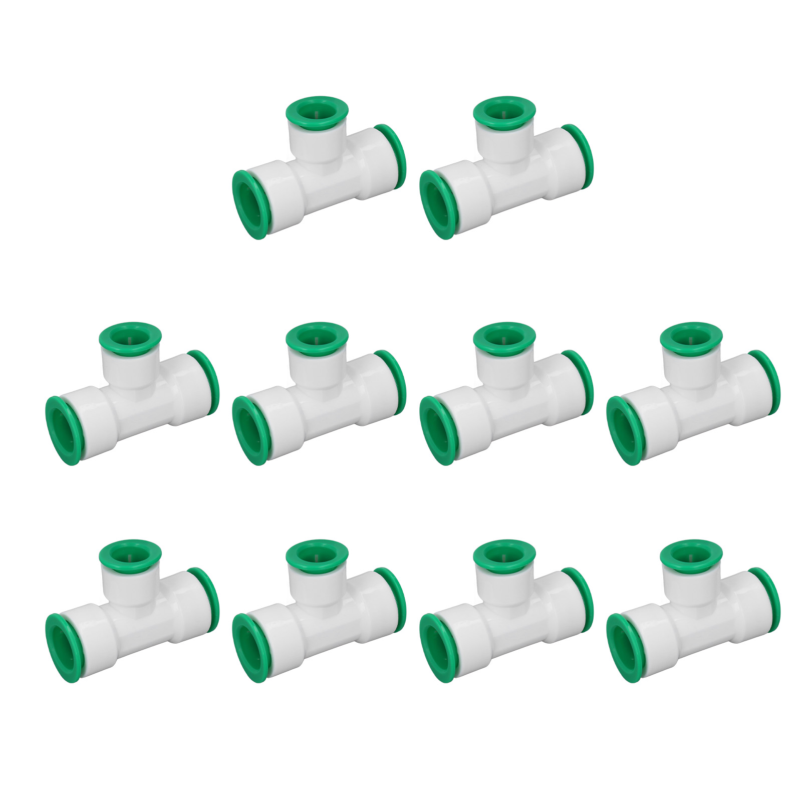 10 Stück Reduzier-t-stücke, Ppr-schnellkupplungs-wasserrohrverbinder Für Verteilersysteme, 32 X 20 Mm