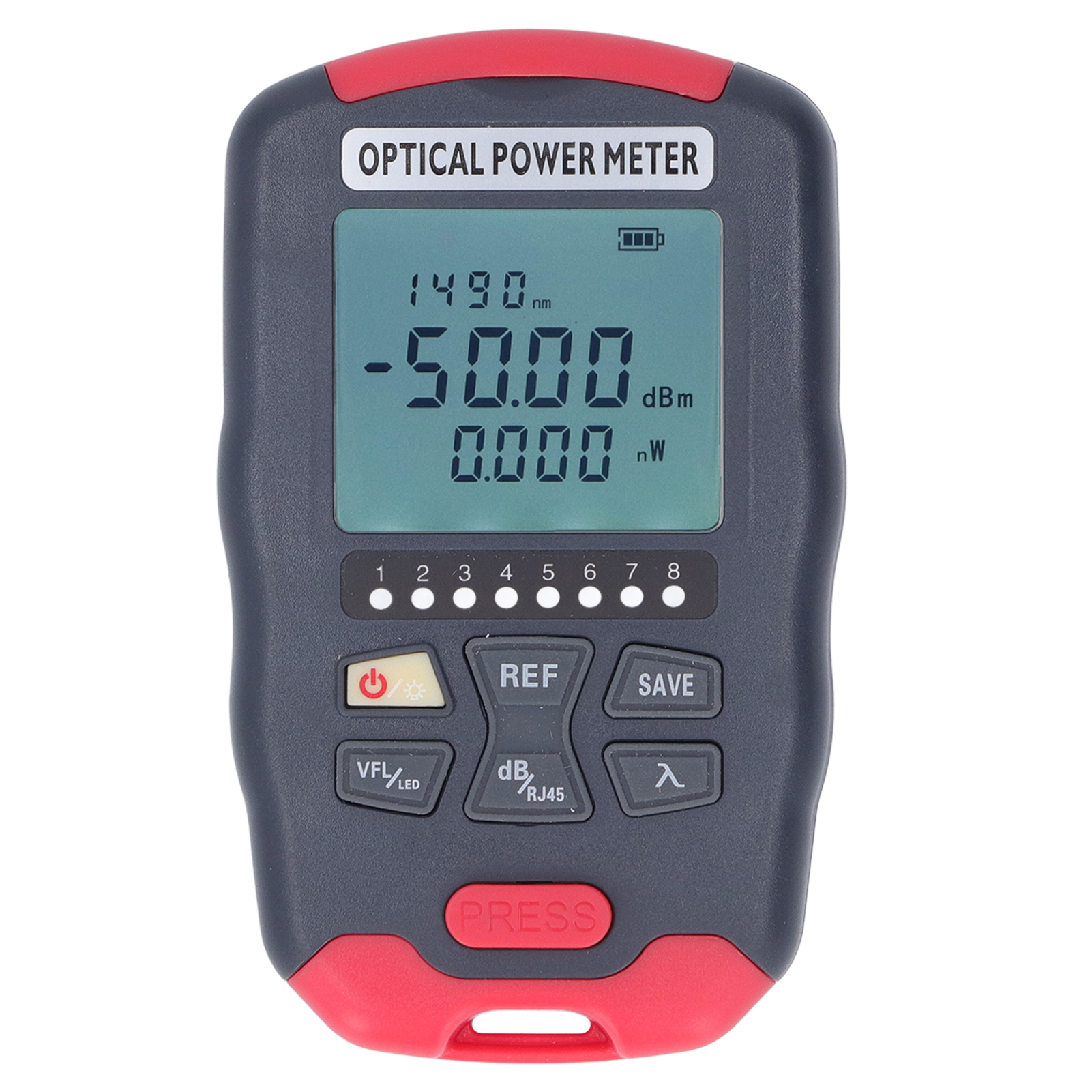 20 Km Glasfaser-leistungsmesser Mit Rotlicht-vfl-fehlerortung, Netzkabeltester, Led-licht, Optischer Messbereich -70 Bis +10 Dbm