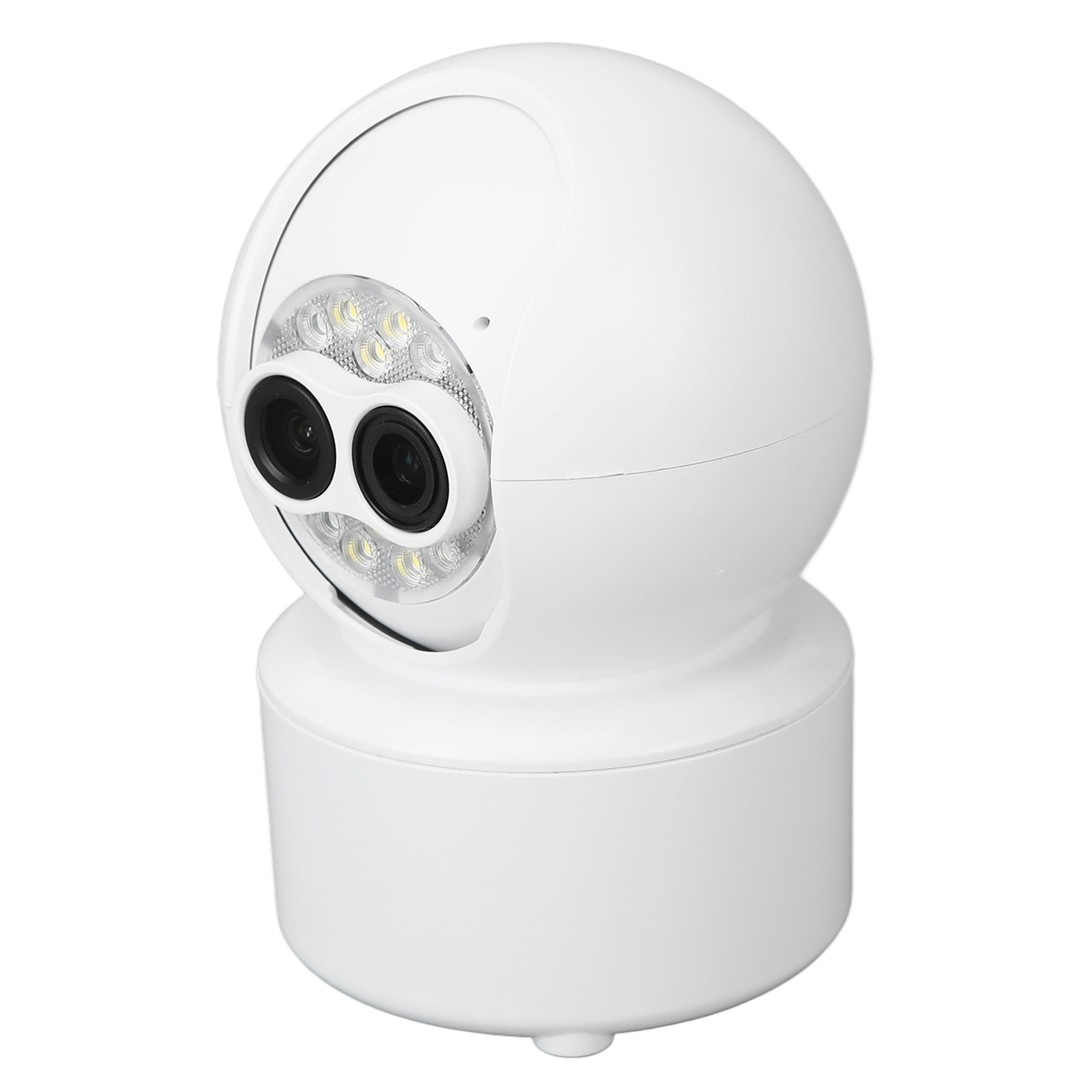 Sicherheitskamera Mit Dual-objektiv, Einstellbarer Brennweite, 1080p Hd, Wlan, Kabellos, Für Den Innenbereich, 100–240 V, Eu-stecker
