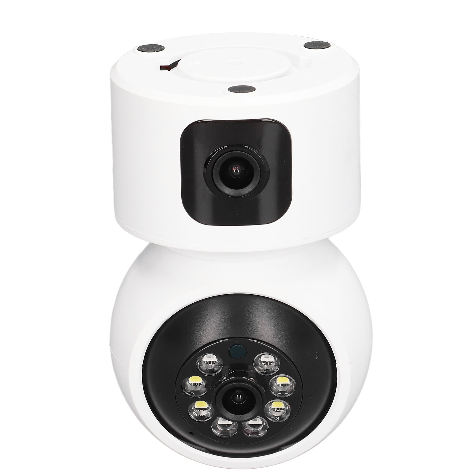 Dual-objektiv-überwachungskamera (1080p Hd) Mit Drahtloser Netzwerkfernbedienung Für Den Innenbereich (100–240 V, Eu-stecker)