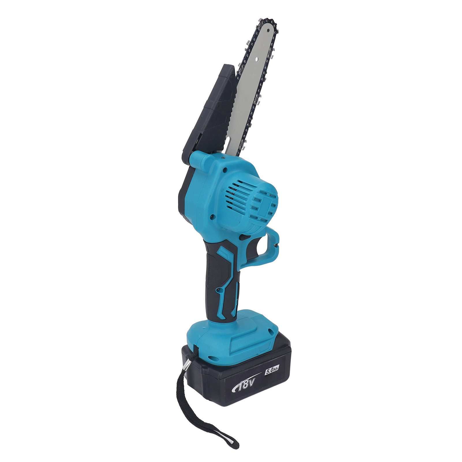 Mini-kettensäge, Akkubetrieben, Handgeführt, 15 Cm (6 Zoll) Kettensäge Mit 3 Ketten Zum Schneiden Von Ästen, 100–240 V, Eu-stecker