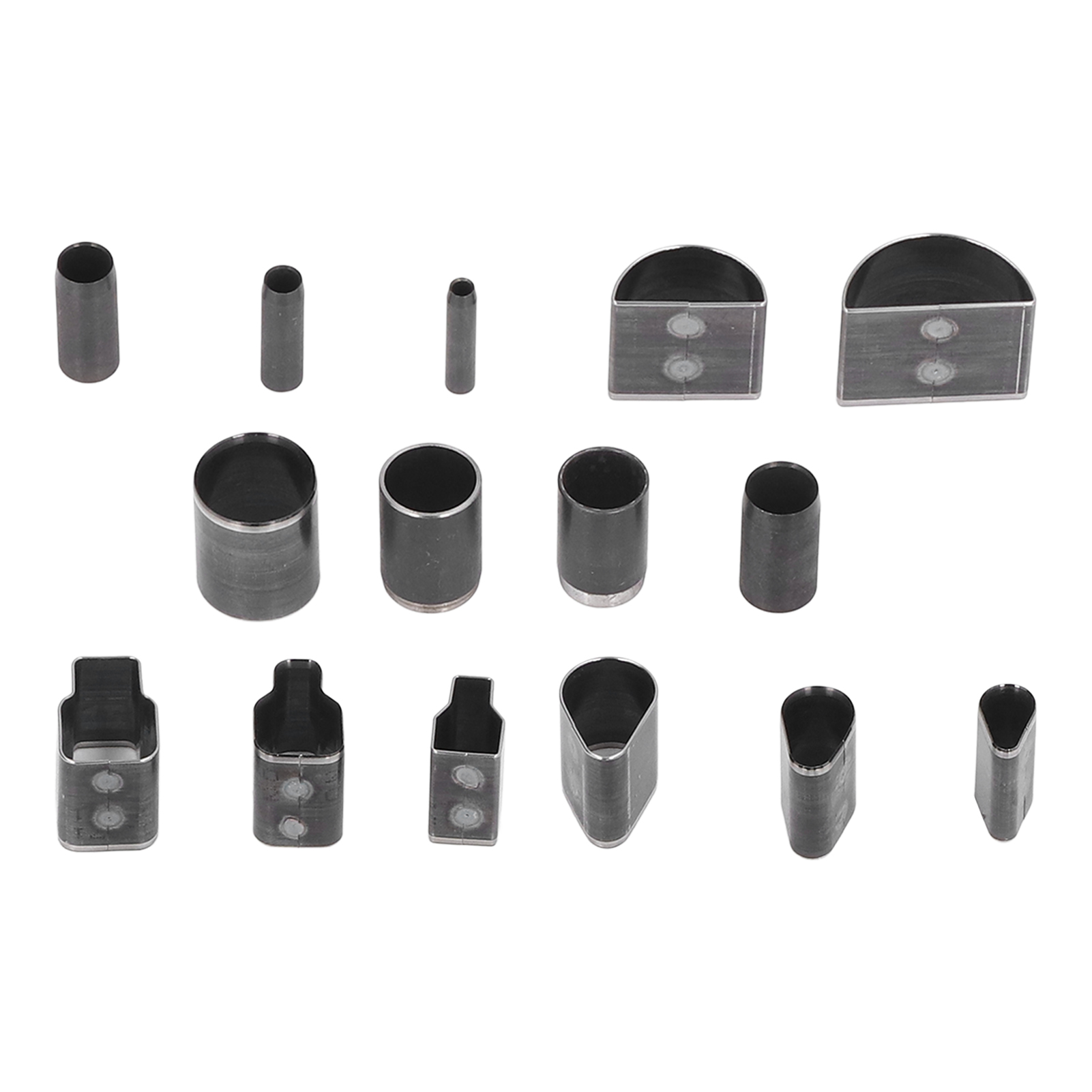 15-teiliges Lochstanzer-set Aus Legiertem Stahl In Verschiedenen Formen Für Die Lederverarbeitung