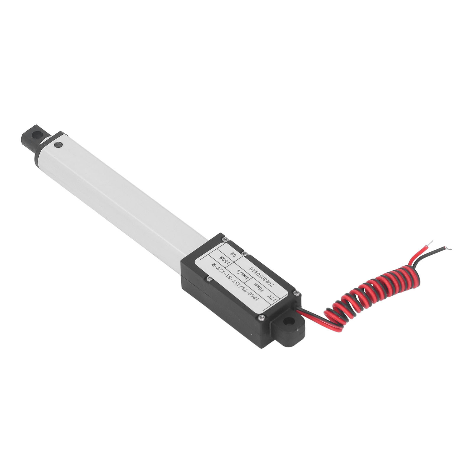 Elektrischer Mikro-linearantrieb 150 N, Mehrfacher Schutz, 75 Mm Hub, 12 V, Ohne Halterung