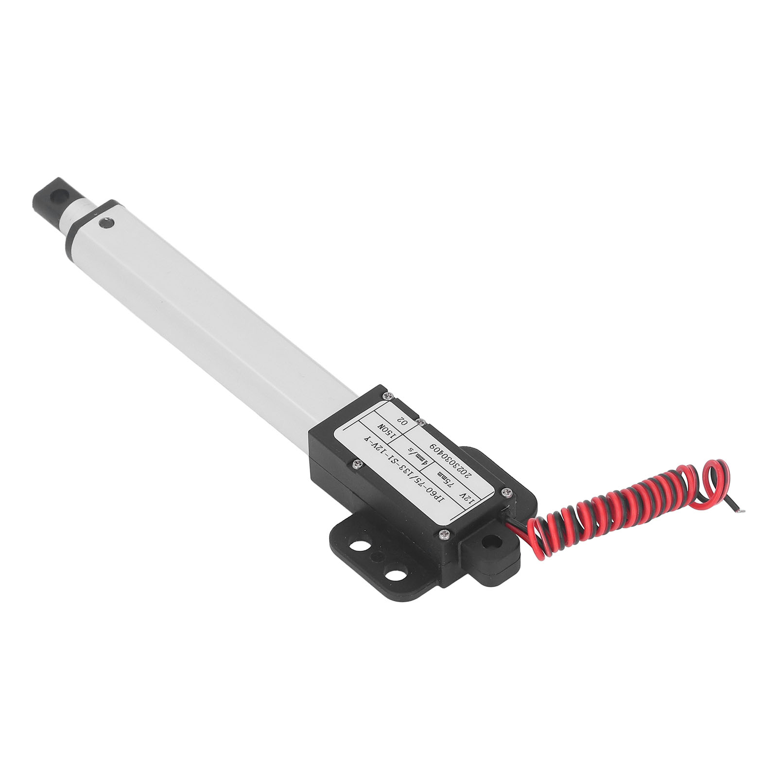 Elektrischer Mikro-linearantrieb 150 N, Mehrfacher Schutz, 75 Mm Hub, 12 V, Mit Halterung