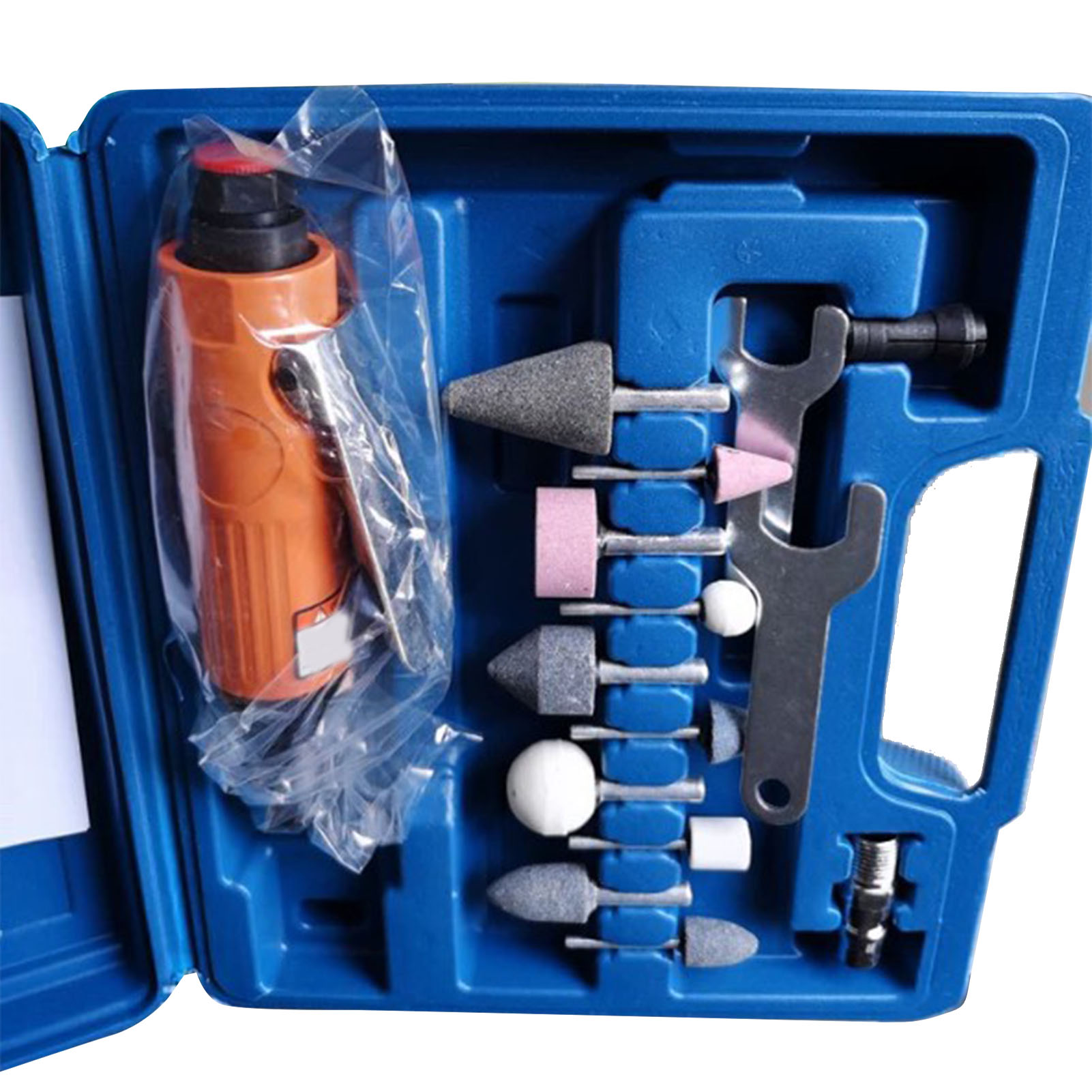 16-teiliges Set Druckluft-geradschleifer, Leistungsstark, Hochgeschwindigkeits-aluminium-druckluftschleifer Zum Schleifen, Polieren Und Entgraten