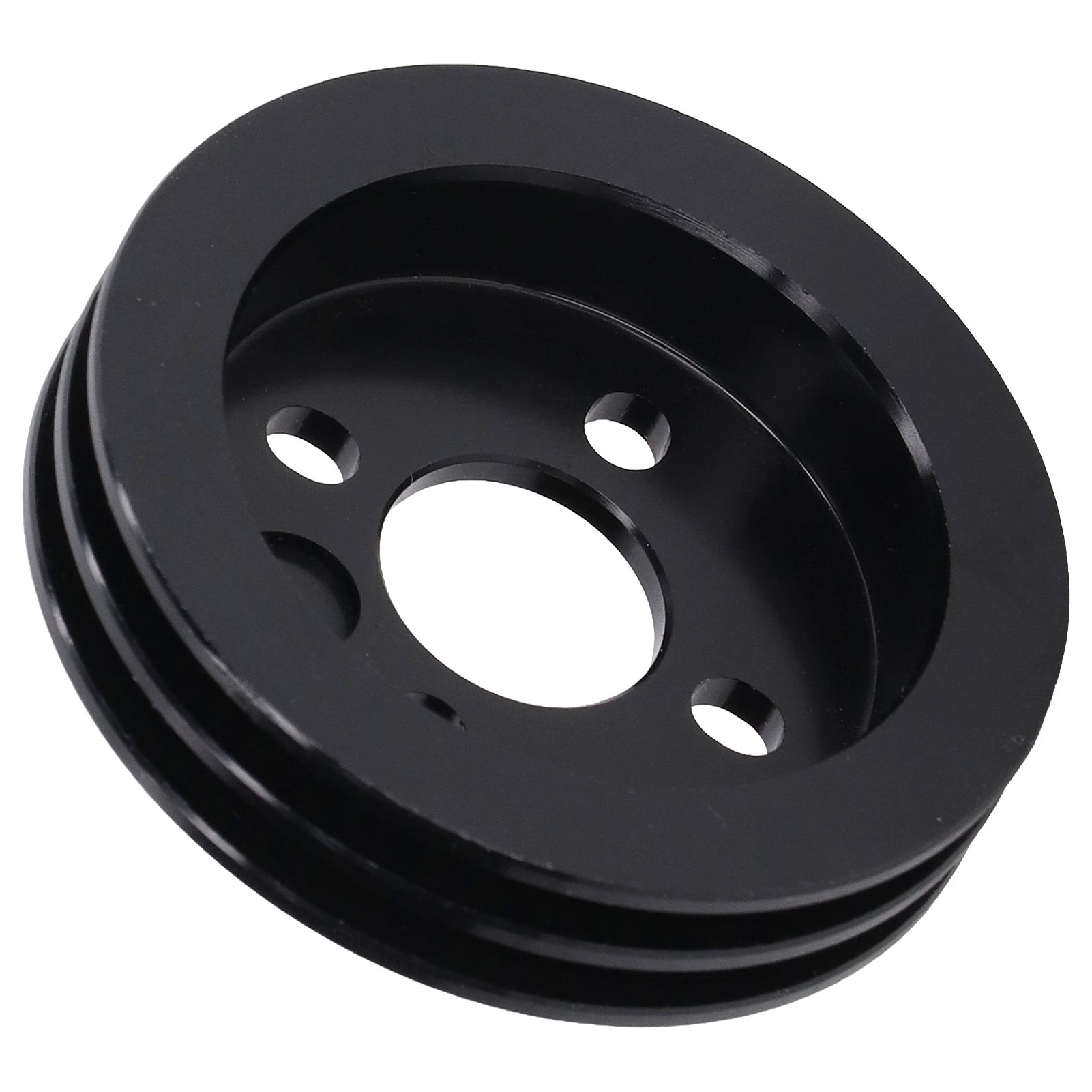 2-rillen-riemenscheibe Aus Aluminiumlegierung Für Motorwelle Mit Fester Bohrung Und Nabenbefestigung, Seilwindenrad 5407‑0016‑0001 48 Mm