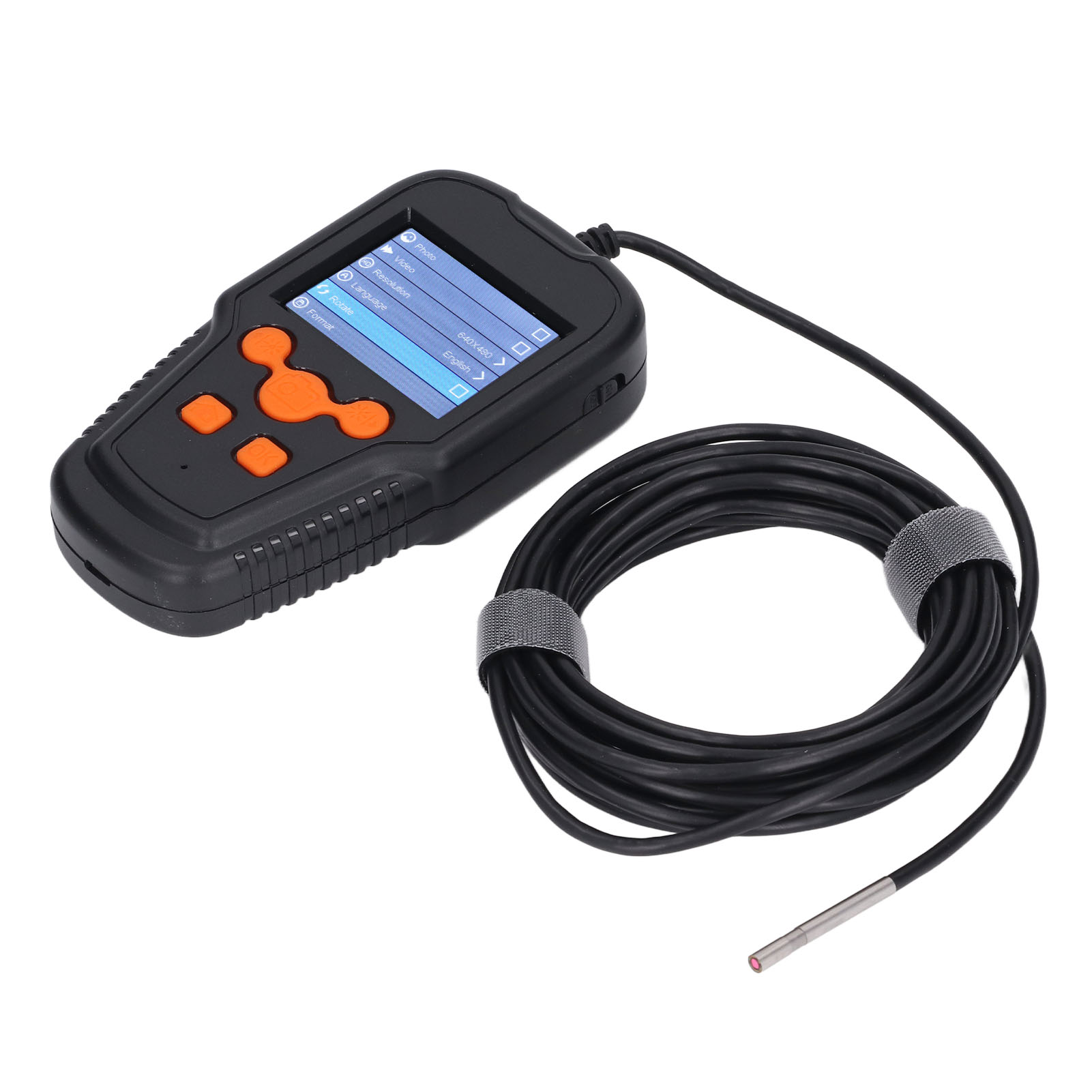 Industrielles Endoskop Mit 2,4-zoll-bildschirm, Ip67 Wasserdicht, 3,9-mm-objektiv, 1080p-hd-pipeline-inspektionskamera