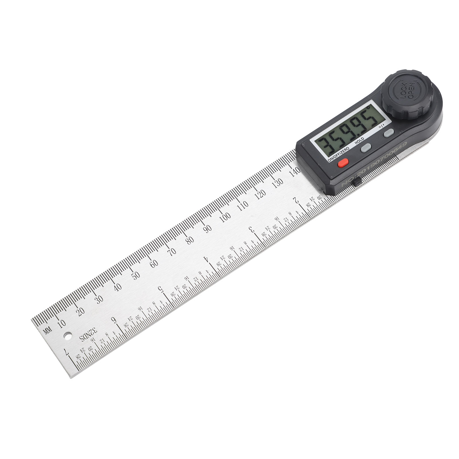 Digitaler Winkelmesser 200 Mm, 360° Drehbar, Arretierbar, Lcd-display, Winkelmessgerät Für Die Holzbearbeitung