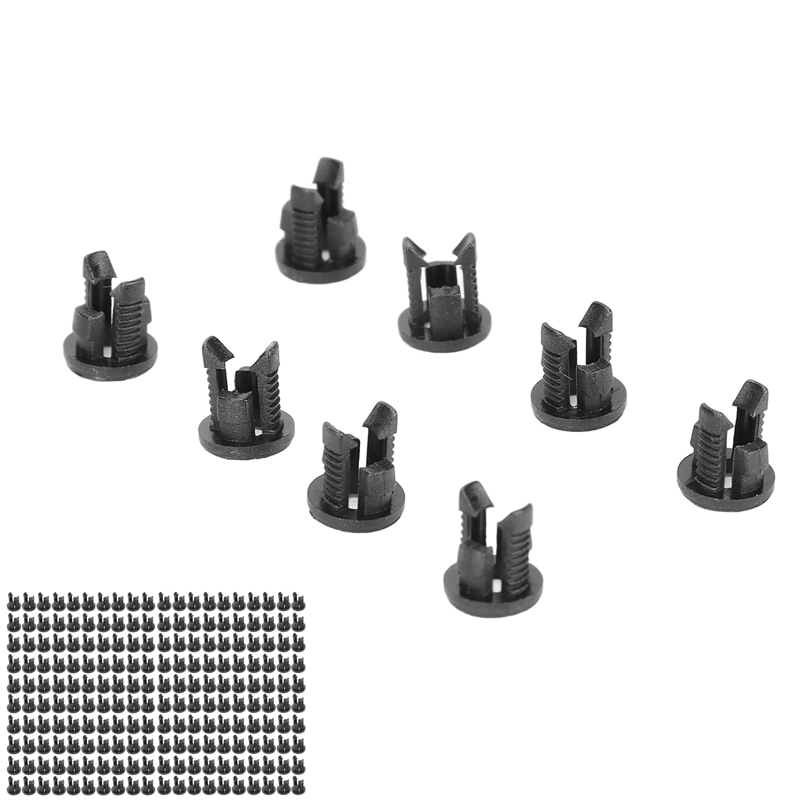 200 Stück Led-fassungen, 3 Mm Led-lampenfassung, Nylon66, Schwarze Blende, Led-klemme
