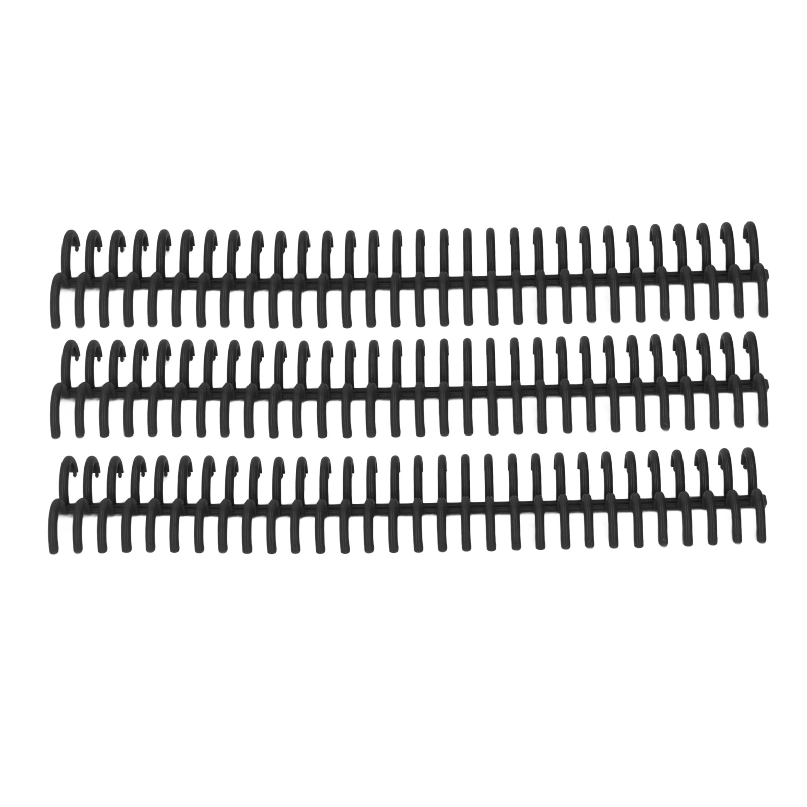 10 Stück Loseblatt-binderinge, 30 Löcher, 22 Mm Innendurchmesser, Verschleißfeste Kunststoffringe, Schwarz