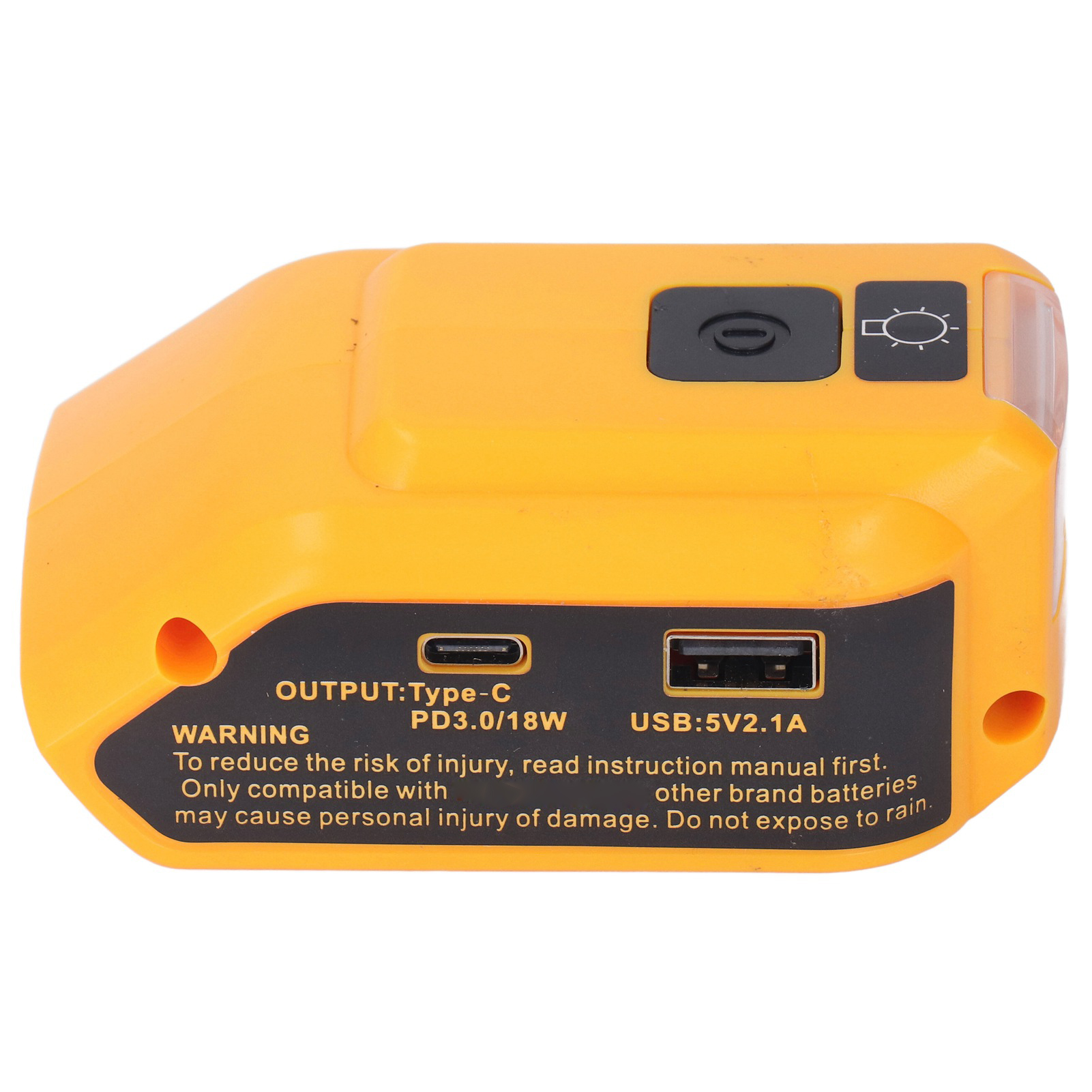 Led-arbeitsleuchte Mit Zwei Usb-ausgängen, Lithium-akku, Notbeleuchtung, 14,4–20 V, 200 Lm