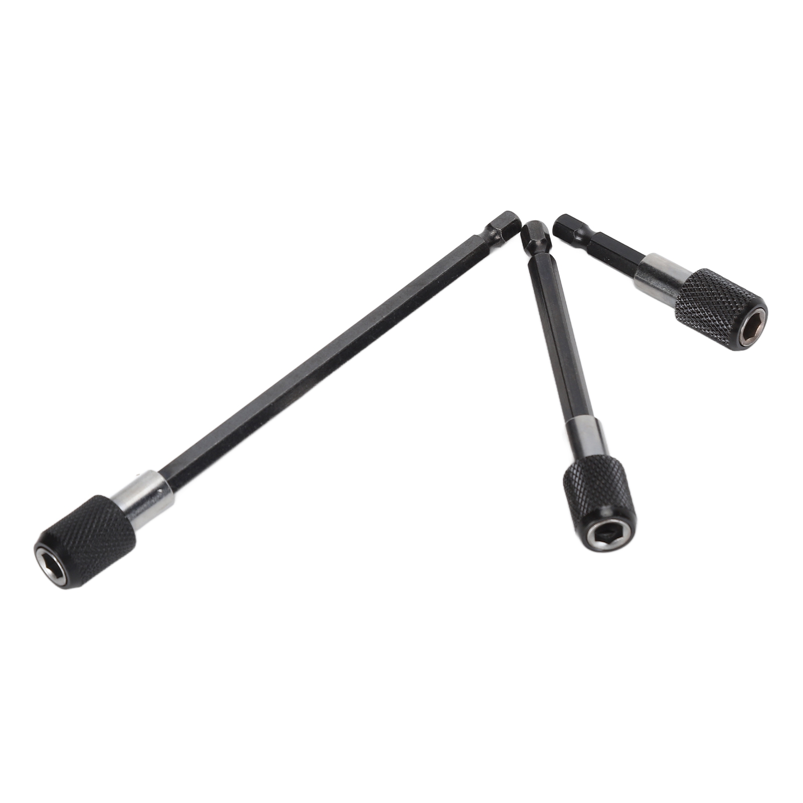 3-teiliger Verlängerungsstangenadapter 1/4"-sechskantschaft Schnellspann-magnetfutter Schraubendreher-bithalter