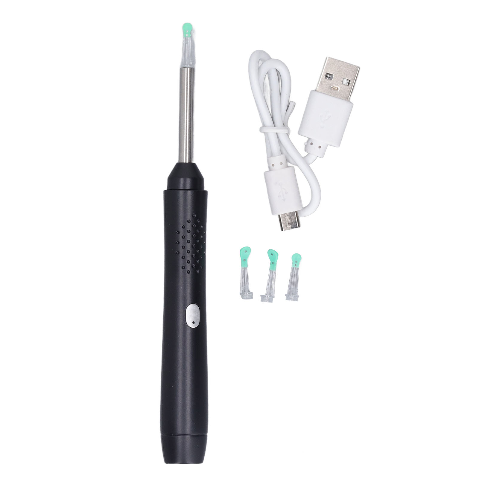 Ohrenschmalzentfernungswerkzeug Mit Led-licht, 1080p-ohrenkamera, 4 Silikonlöffeln Für Den Heimgebrauch, 150 Mah