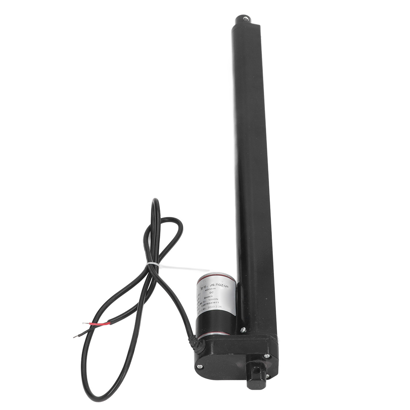 Elektrischer Linearantrieb, 400 Mm Hub, 1000 N, Ip65 Wasserdicht, Geräuscharm, Aluminiumlegierung, Schwarz, Für Bett Und Sofa, 24 V