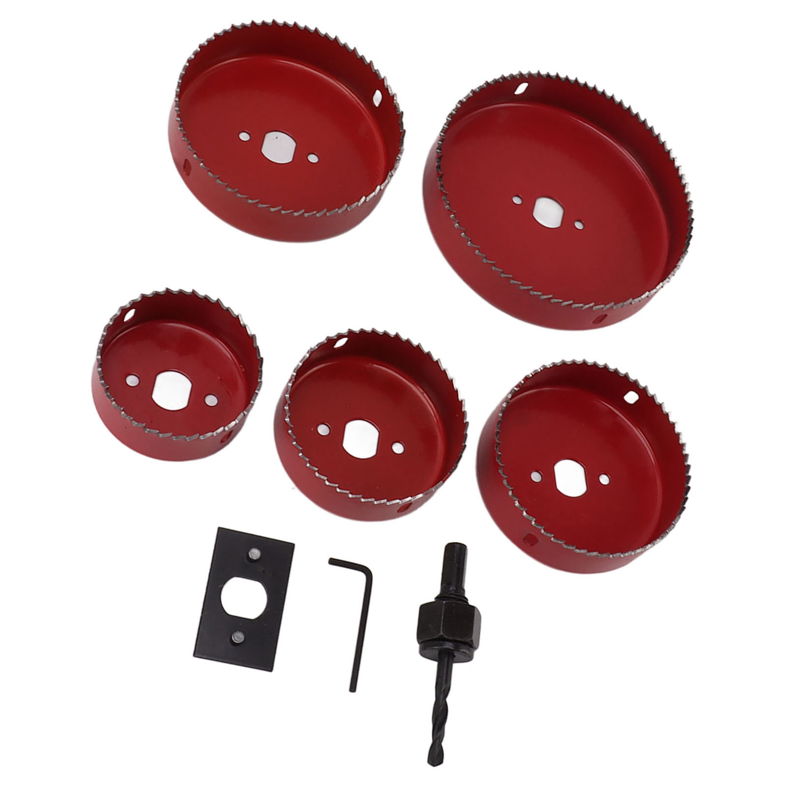 8-teiliges Lochsägen-set Mit Zentrierbohrer Zum Öffnen Von Löchern In Metall, Kunststoff Und Holzplatten