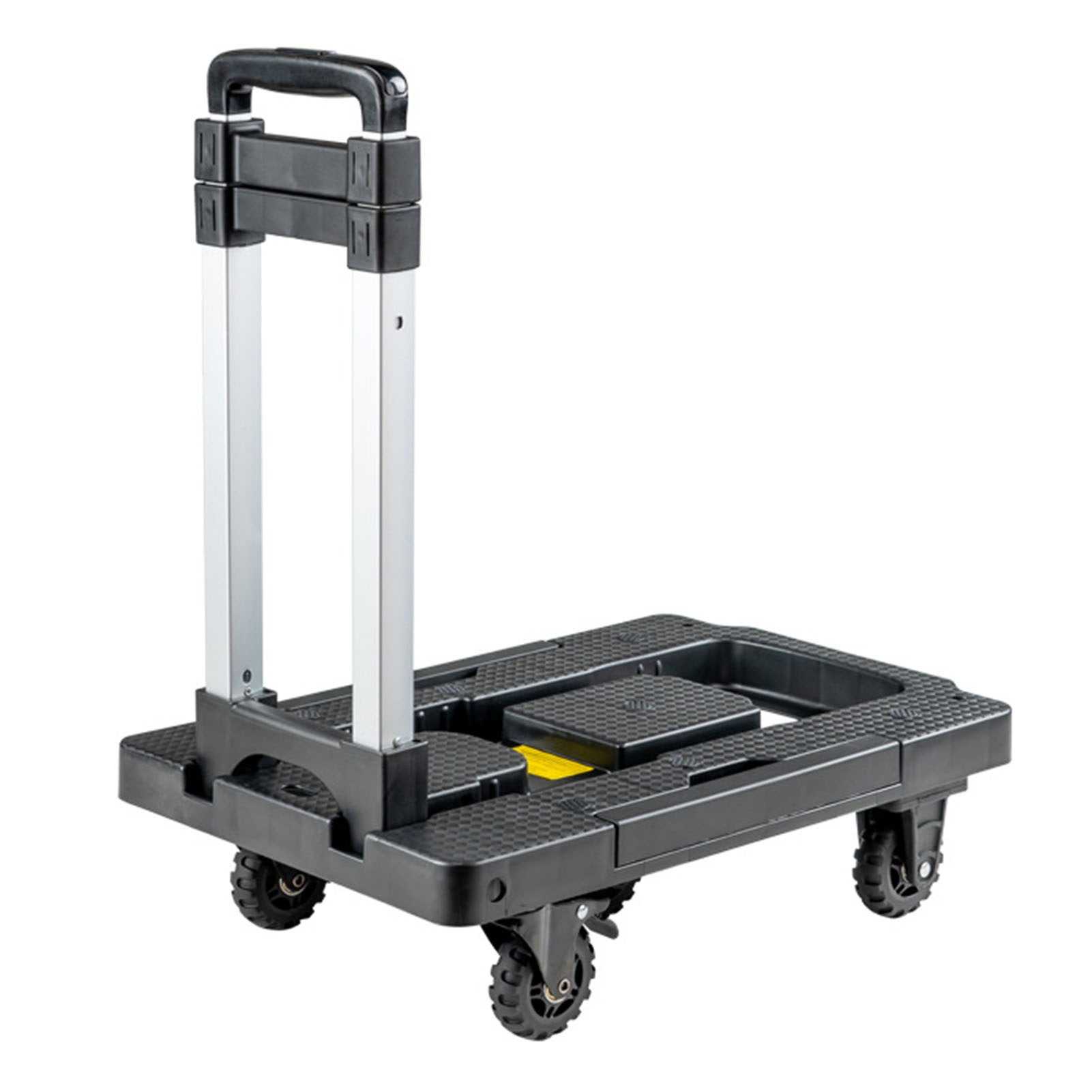 5-rädriger, Faltbarer Gepäckwagen, Rutschfest Und Verschleißfest, Manuell Faltbar, Ideal Zum Einkaufen Und Reisen, 2,8 Zoll, 360°-universalräder
