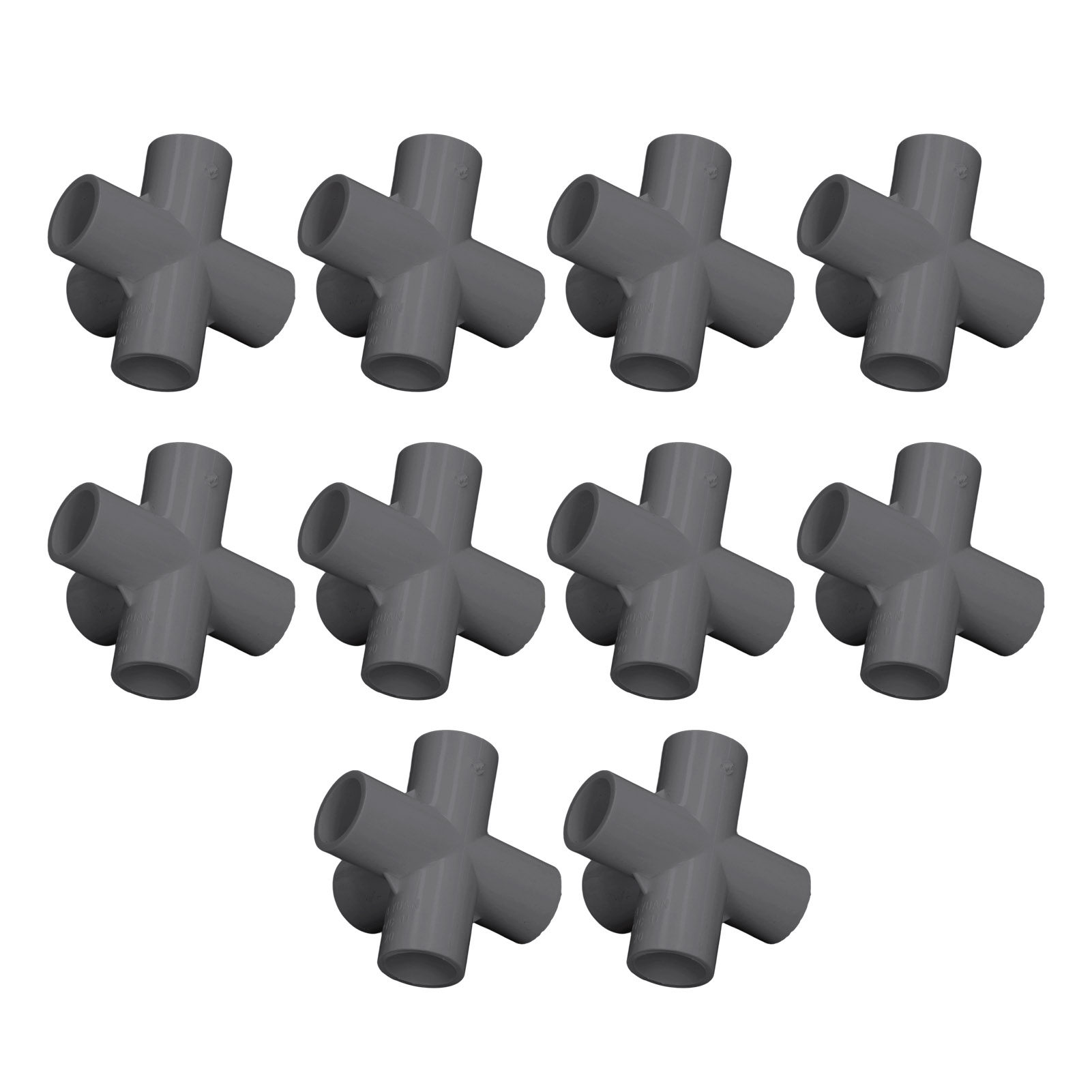 10 Stück 5-wege-rohrverbinder 25 Mm Pvc-winkelrohrverbinder Für Möbel, Gewächshäuser Und Zelte, Schwarz