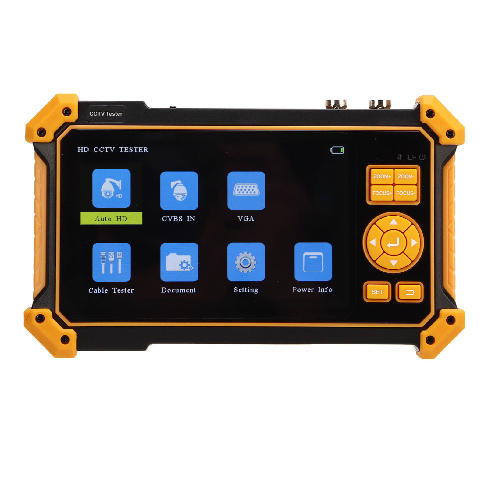 5-zoll-cctv-monitor, Koaxial-ahd-, Cvi-, Tvi- Und Sdi-videoüberwachungstester, Hd-multimedia-vga-eingang, 100–240 V, Eu-stecker