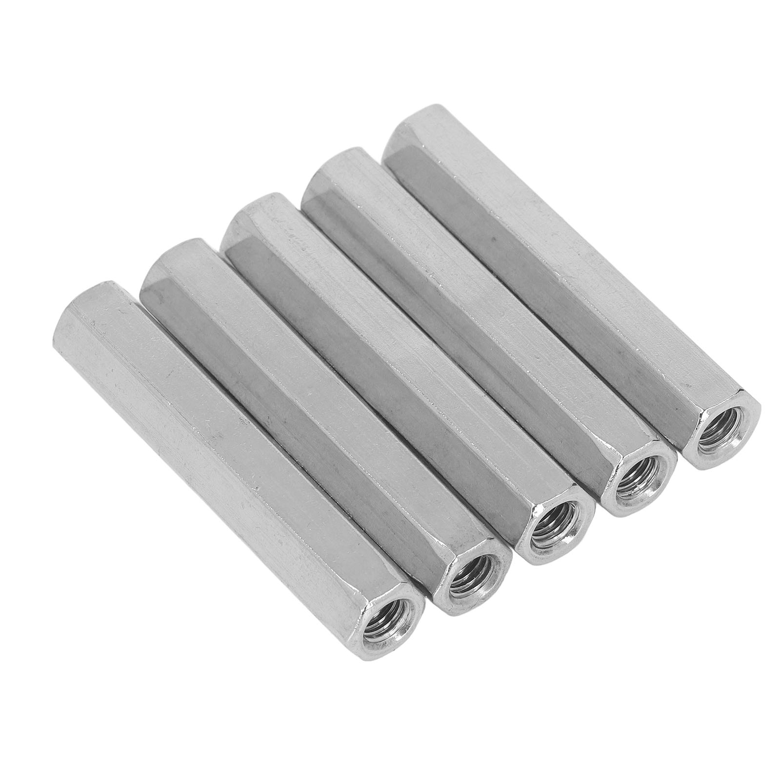 5 Stück Sechskant-verbindungsmuttern M8x1,25, 75 Mm Länge, Edelstahl 304, Für Bolzen, Gewindebolzen Und Maschinenschrauben