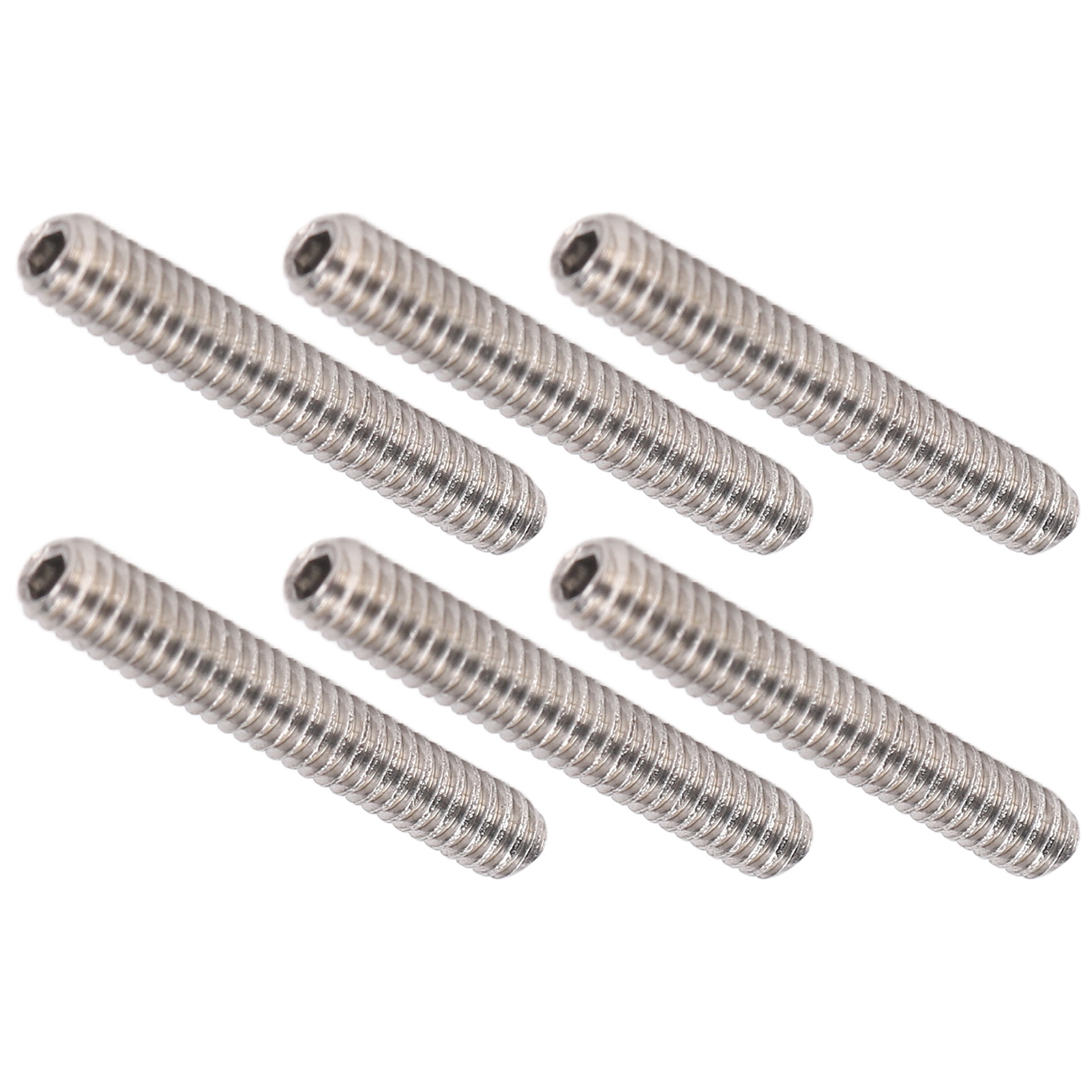 50-teiliges Sortiment An Gewindestiften A2-70 Edelstahl-madenschrauben M2x12