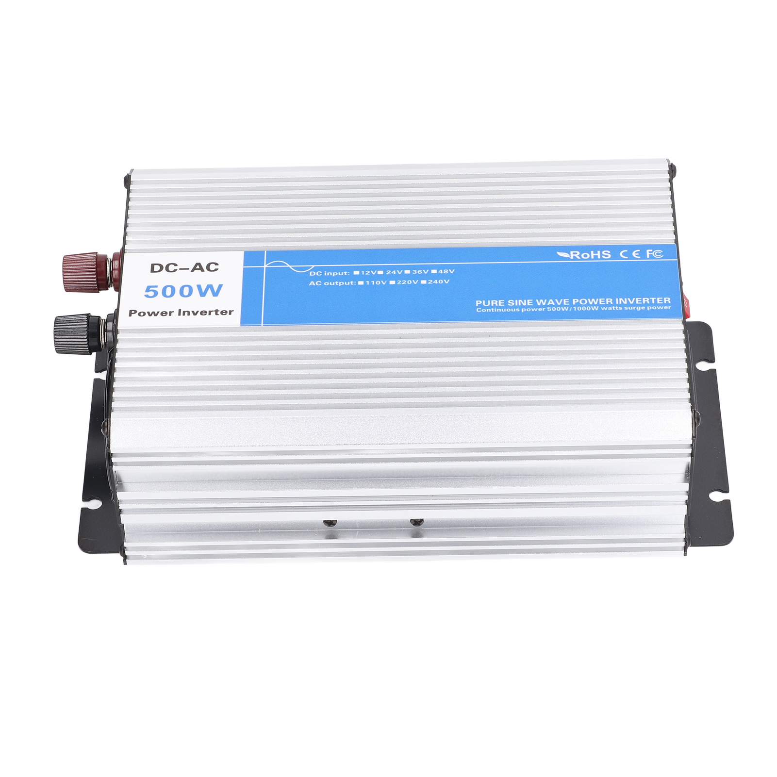 Reiner Sinus-wechselrichter 500 W Spitzenleistung 1000 W Mit 5 V 2,1 A Usb-anschluss, 220 V Wechselstrom Auf 24 V Gleichstrom Für Auto, Wohnmobil, Lkw, Boot, Solaranlage
