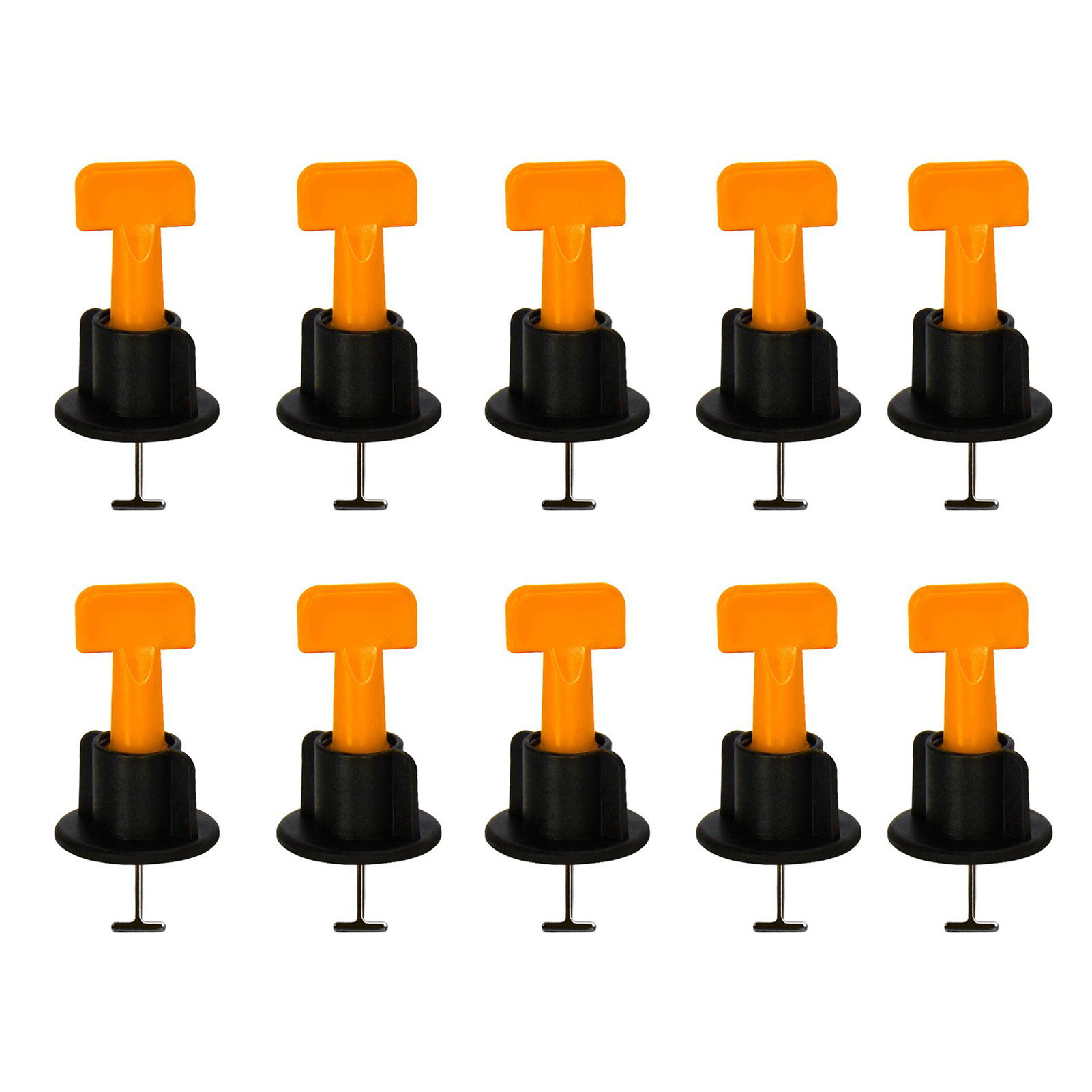 50 Stück Fliesennivellierer 1,5 Mm, Wiederverwendbar, Orange, Pp-edelstahl, Fliesennivellierungswerkzeug Für Heimwerkerarbeiten
