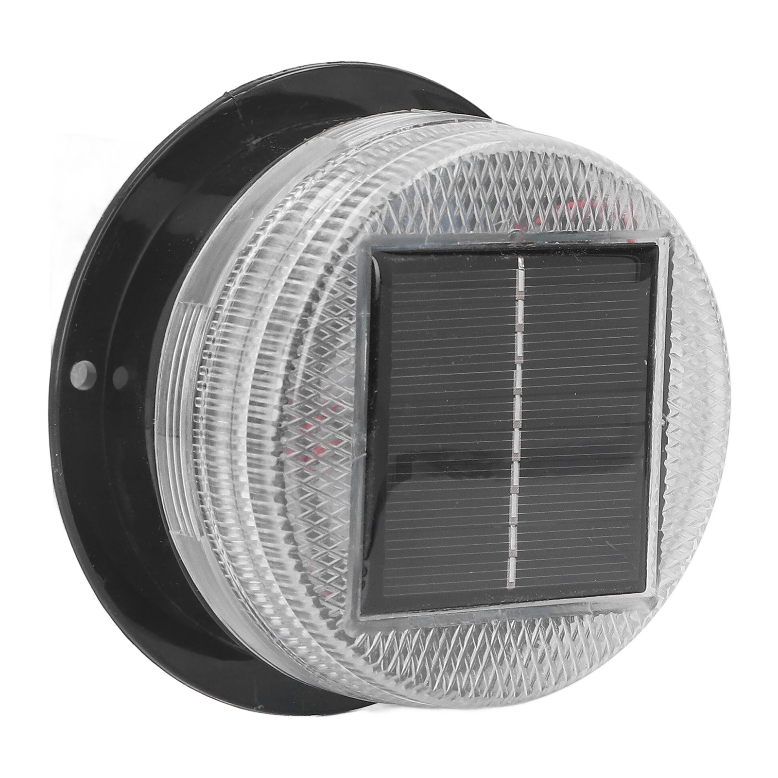 Solar-warnleuchte Mit 6 Leds (rot/blau Abwechselnd) – Wasserdicht, Rund, Tragbar