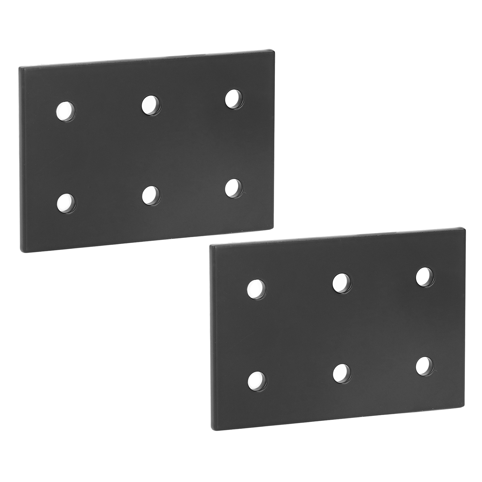 2 Stück Verbindungsplatten, 6 Löcher, Aluminiumlegierung, Rostbeständig, Flache Verbindungsplatten Für Maschinen Und Möbel 2040