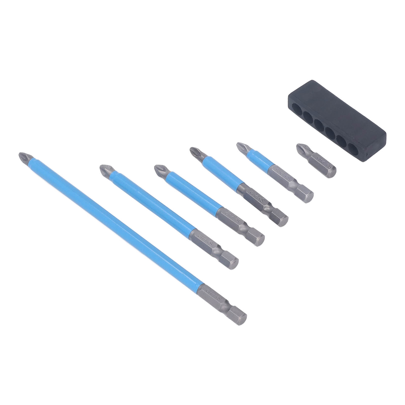 6-teiliges Set Magnetischer Schraubendreherbits S2 Mit Anti-rutsch-funktion Für Hand- Und Druckluftbohrmaschinen
