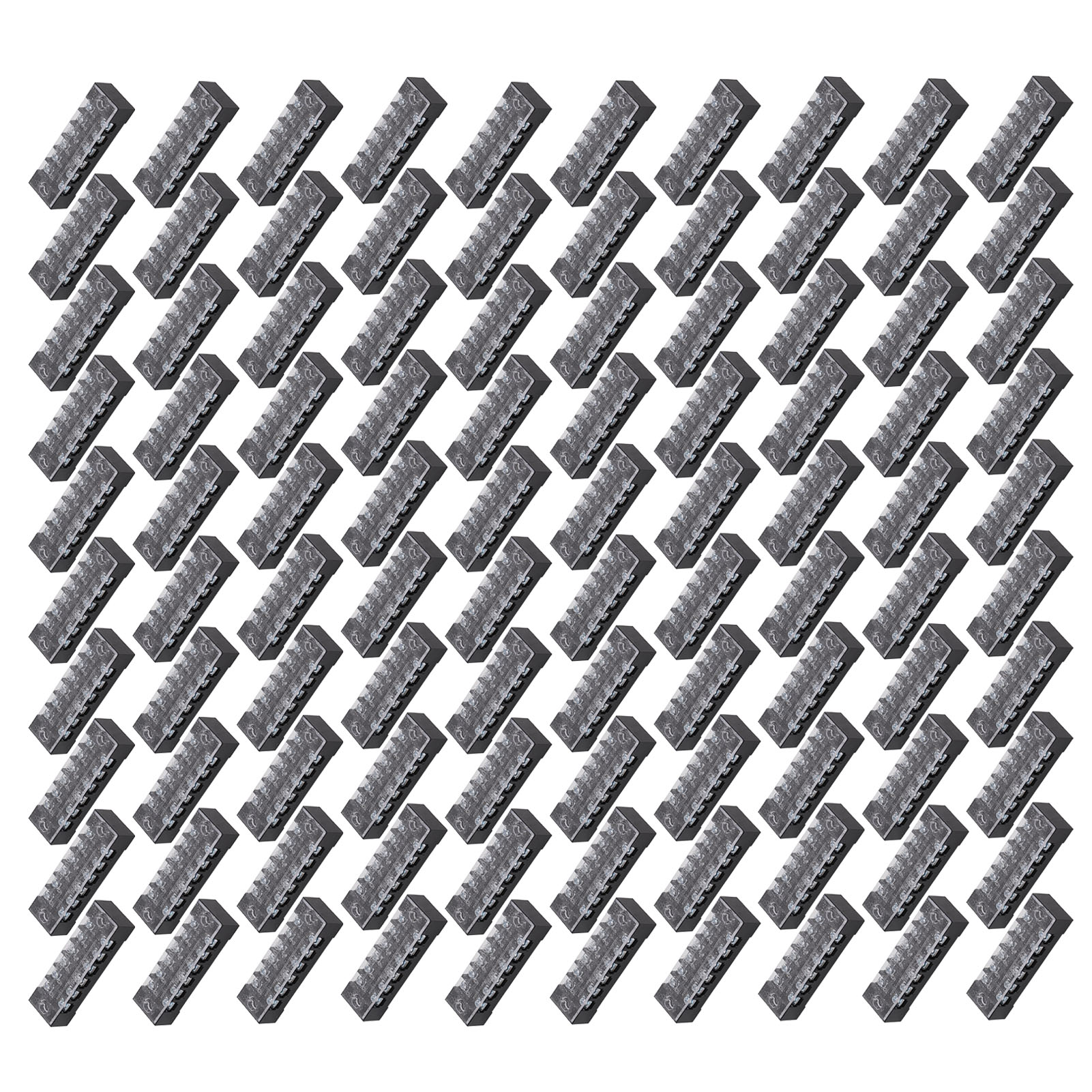 Tb‑1506l 100-teiliges Klemmenblock-set, 6-polig, Zweireihig, 600 V, 15 A, Schraubklemmenleisten