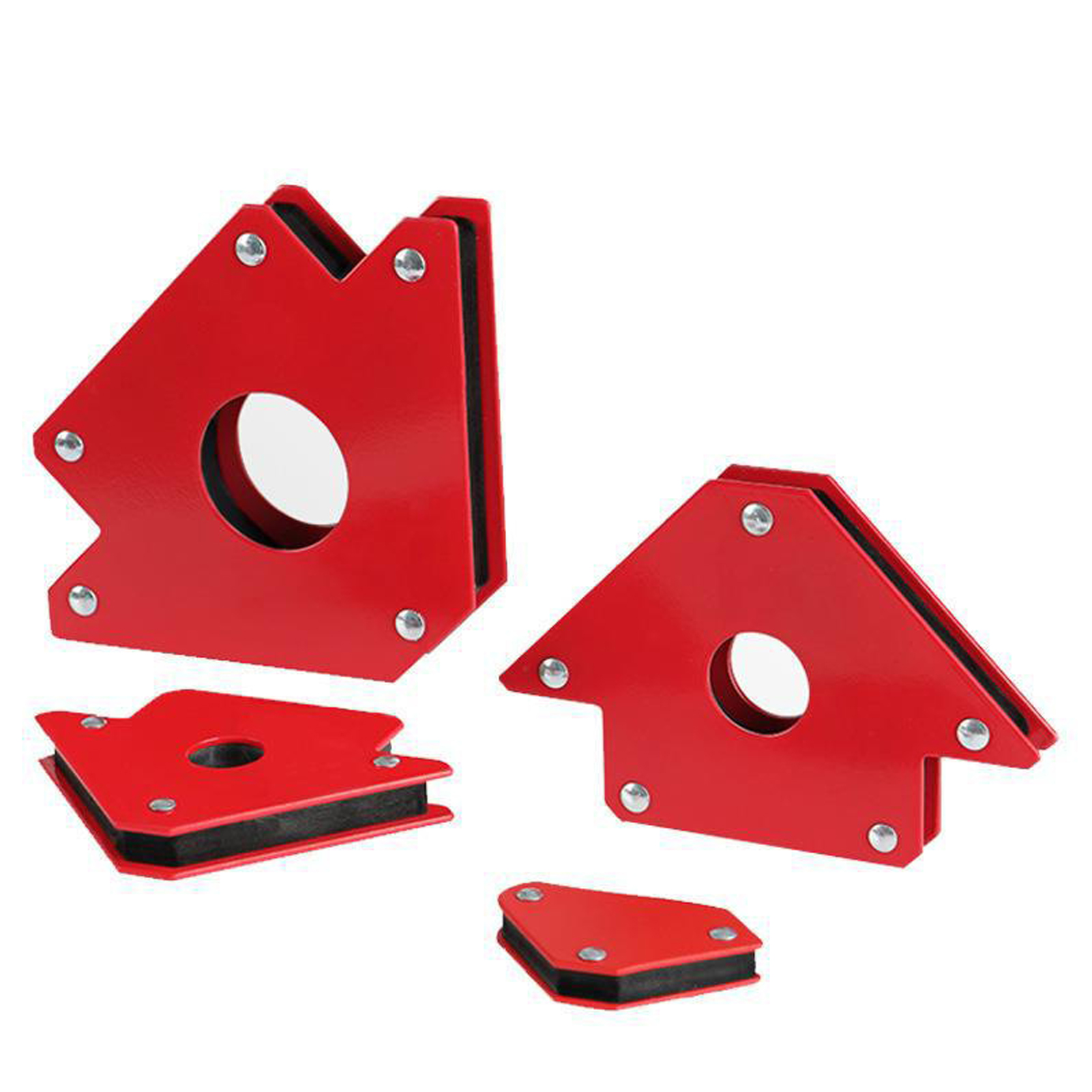 6-teiliges Set Starker Schweißmagnete, Rechtwinklig, Robust, Mit Mehrwinkelmagnet-schweißhalterung