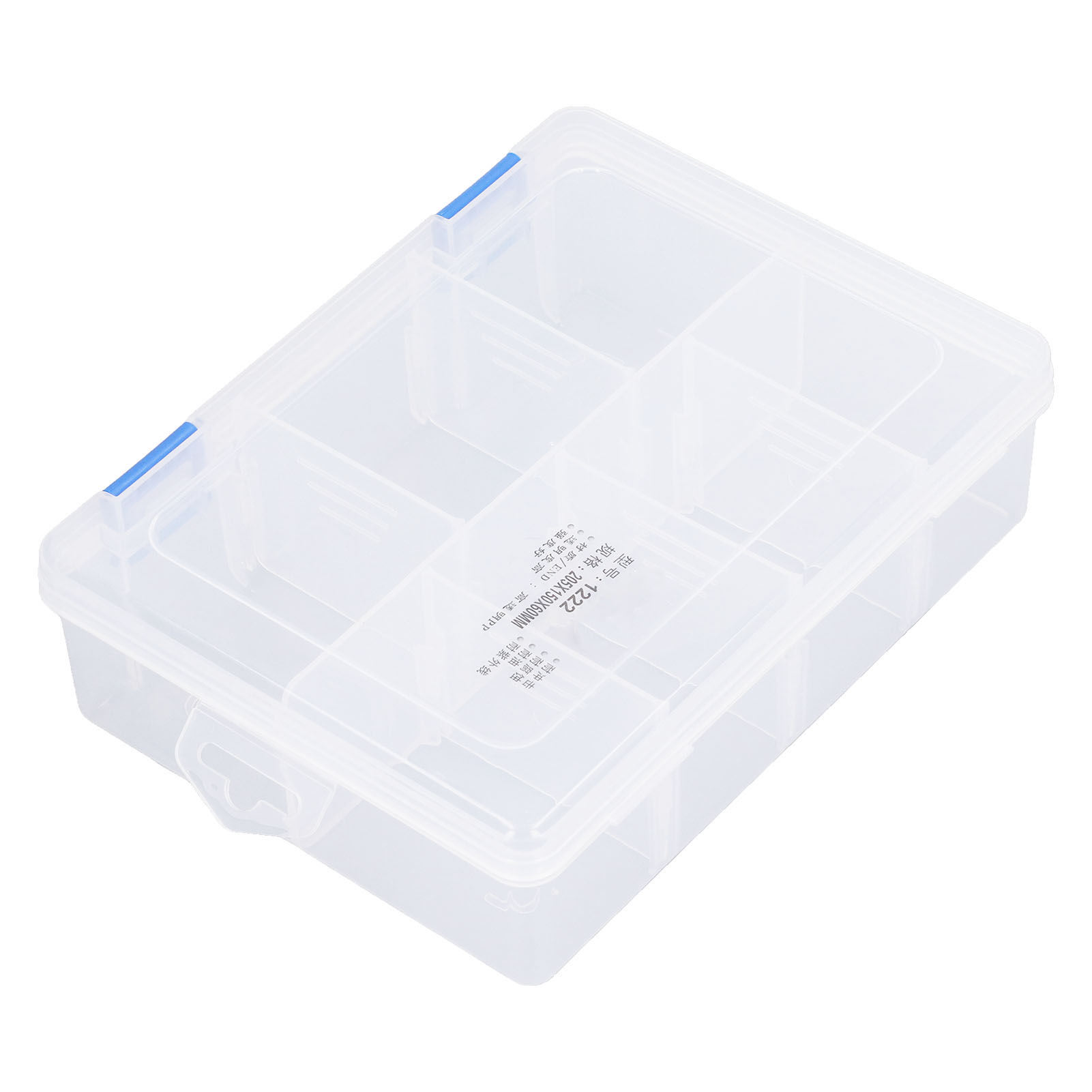 Kleinteile-organizer, 7 Fächer, Transparente Aufbewahrungsbox Aus Pp-kunststoff Mit Herausnehmbarer Trennwand