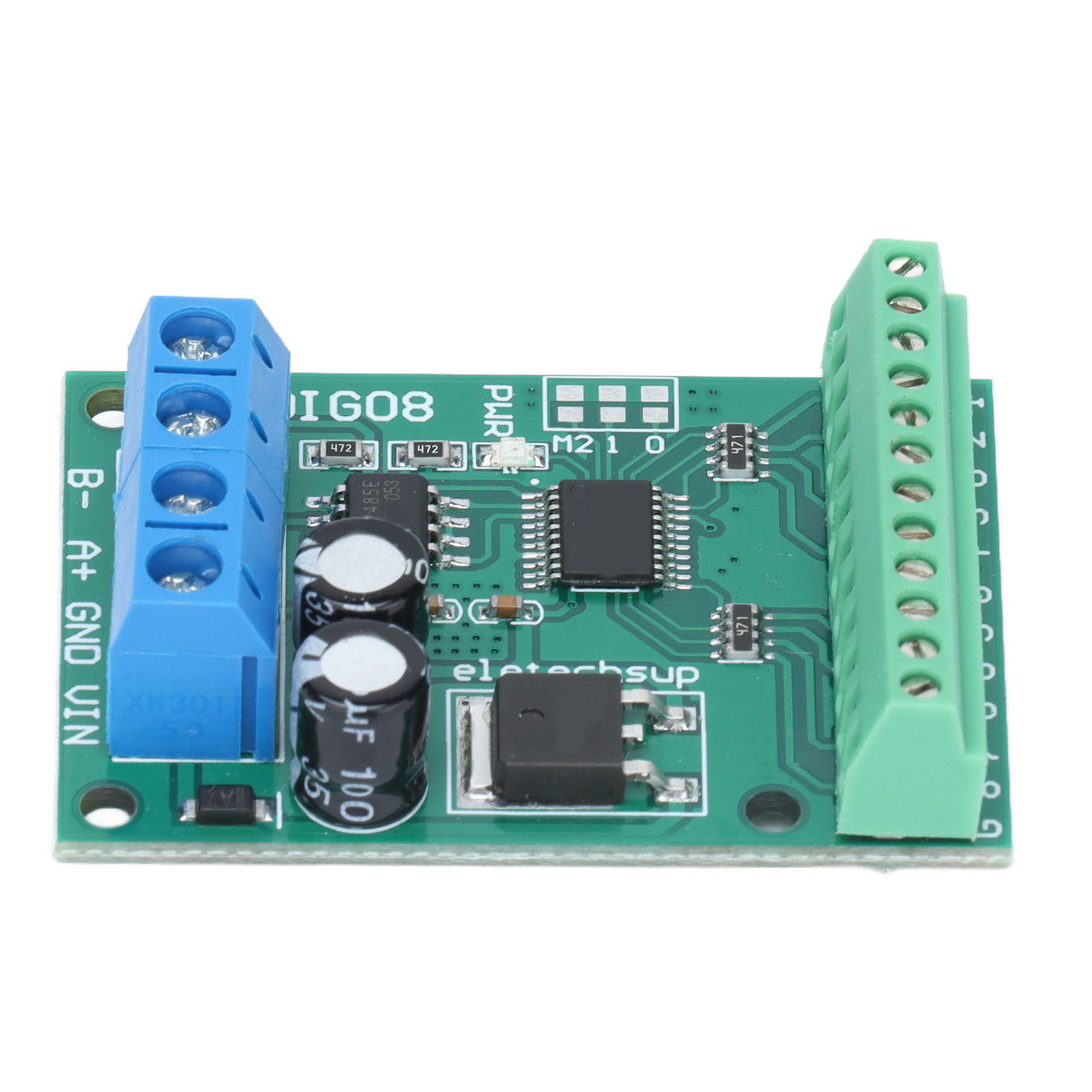 Eingangs-/ausgangssteuermodul 8-kanal 9600 Bps Rs485 Ttl-controllerplatine N4dig08 Mit Klemmen