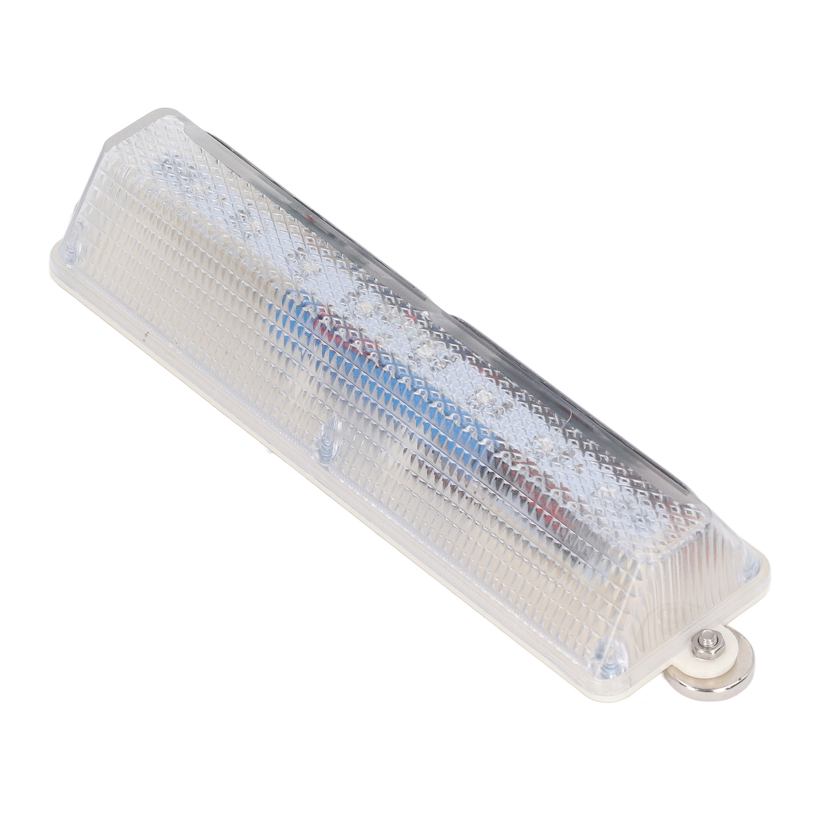 Solarbetriebene Warnleuchte Mit Hoher Helligkeit, 8 Leds, Tragbar, Wasserdicht, Mit Pc-gehäuse, Rotes/blaues Licht