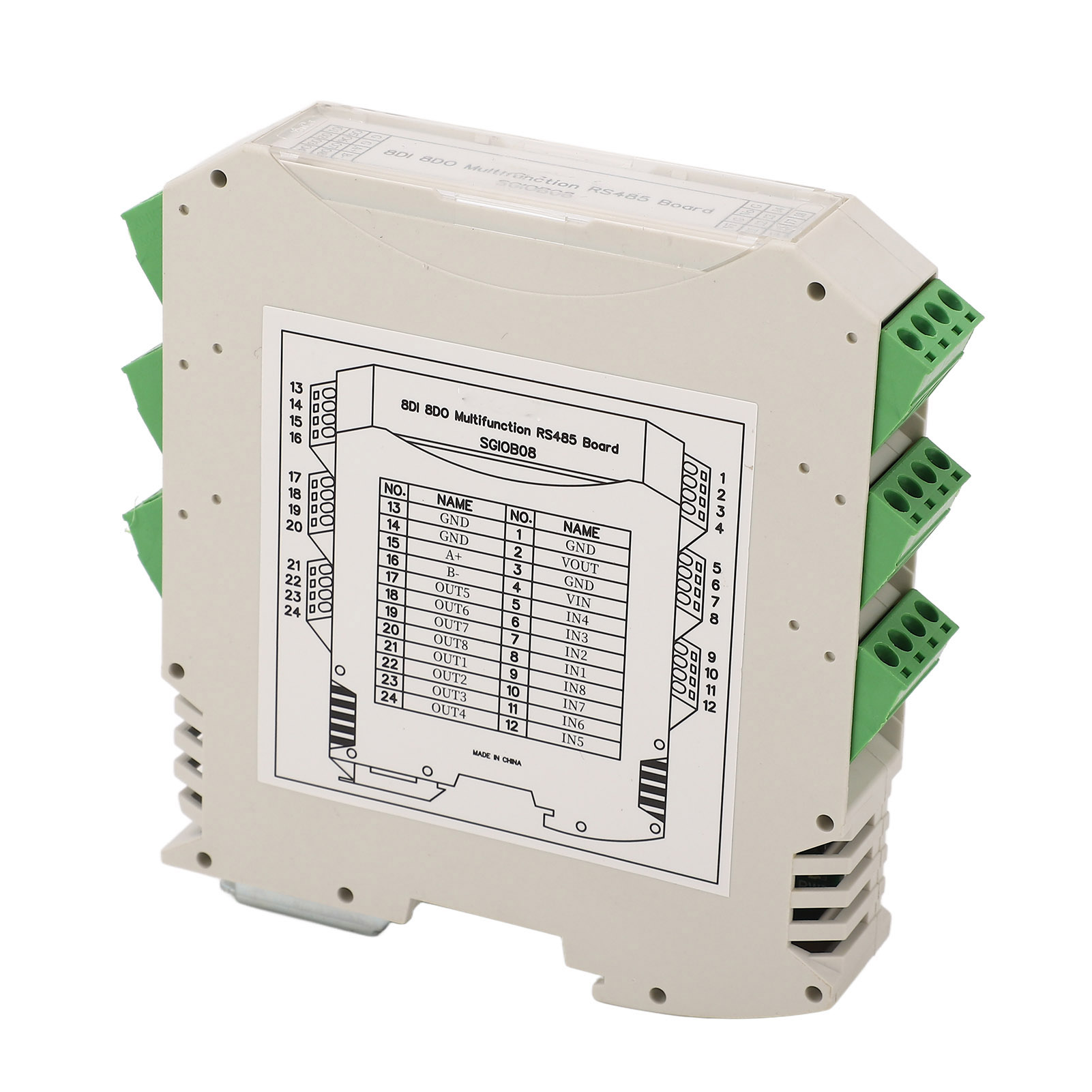 Rs485-e/a-modul 8di 8d0 Mit Optischer Isolation, Digitaler Ein- Und Ausgang, Industrielle Steuerplatine, Dc 7–25 V