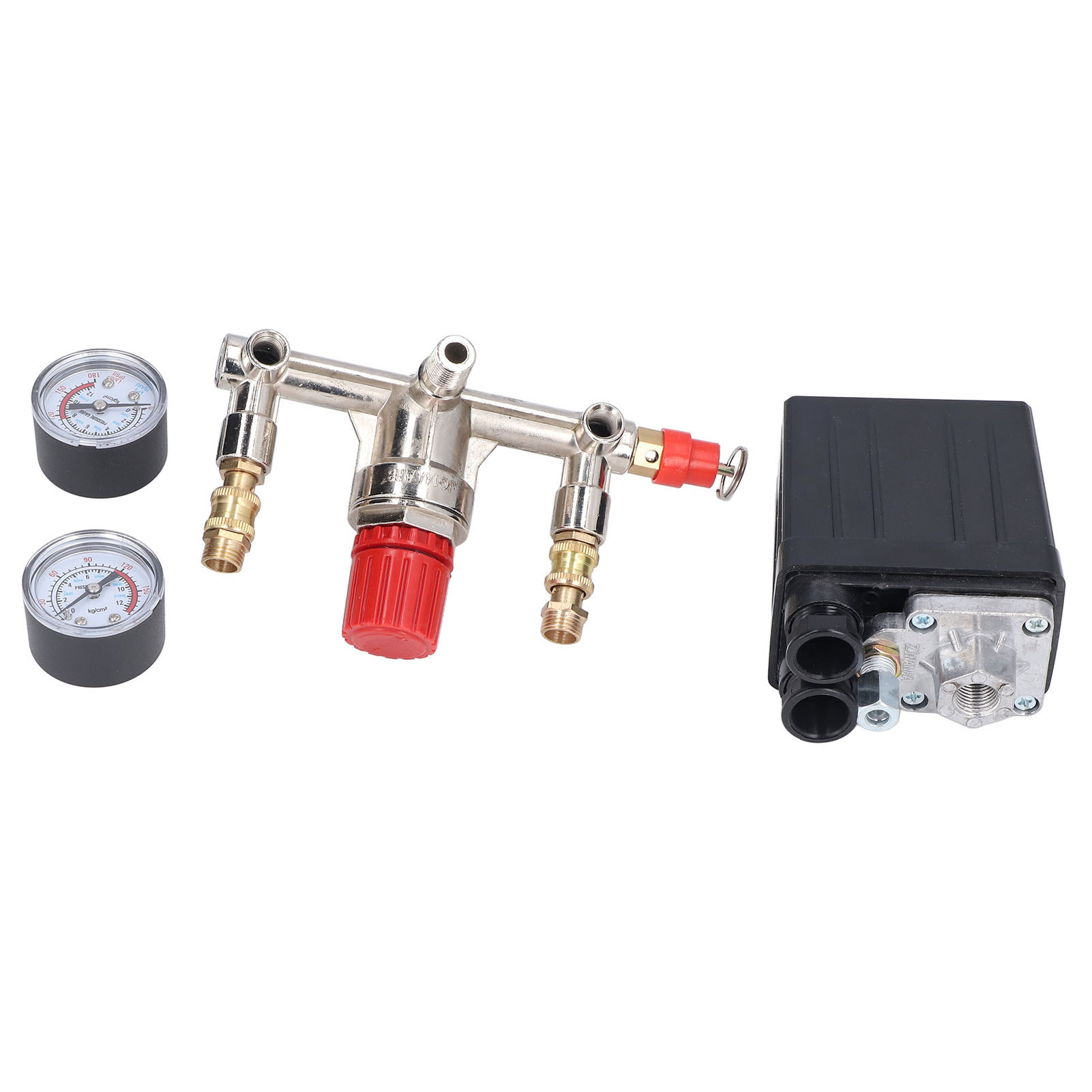 Druckventil-set Für Luftkompressoren, Vertikaler Schalter, Verteiler, Regler, 90–120 Psi, Wechselstrom 240 V/380 V