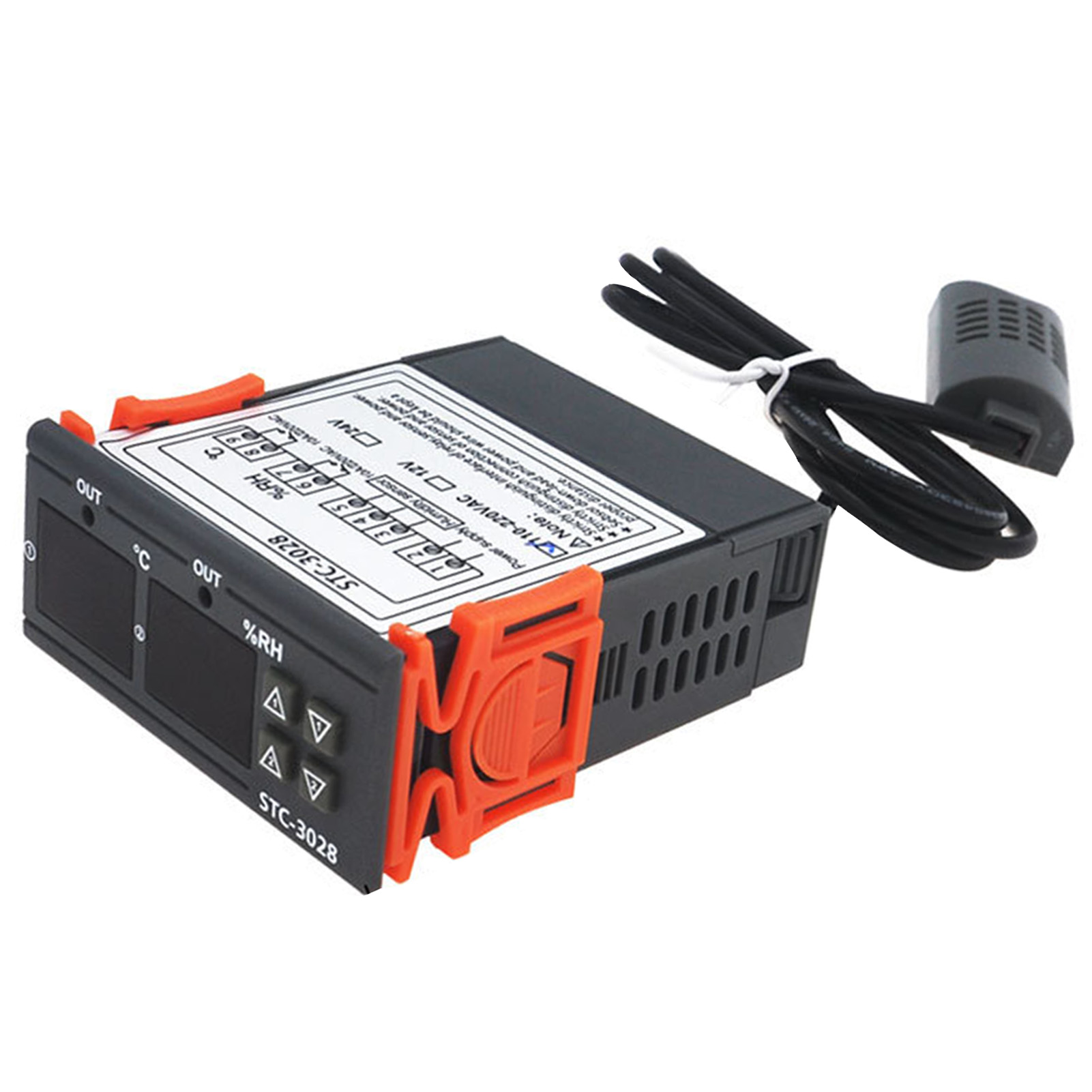 Digitaler Temperatur- Und Feuchtigkeitsregler -20 °c Bis +80 °c, 0 % Rf Bis +100 % Rf, Präzises Hygrometer-thermometer, 110 V–220 V