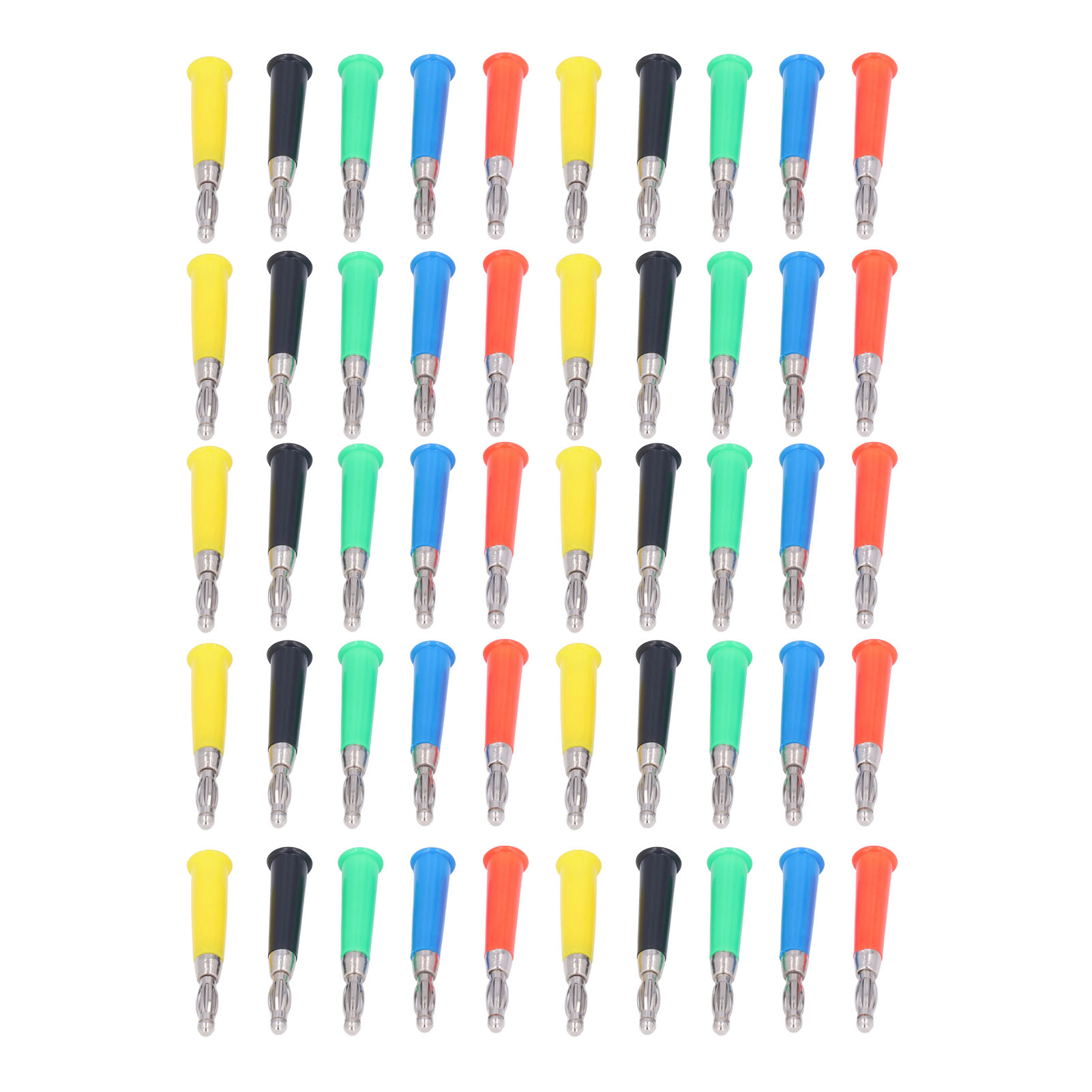 10er-set 4-mm-lautsprecher-bananenstecker, Abs-kupfer, Gelötet, Laternenbananenstecker, Vernickelt