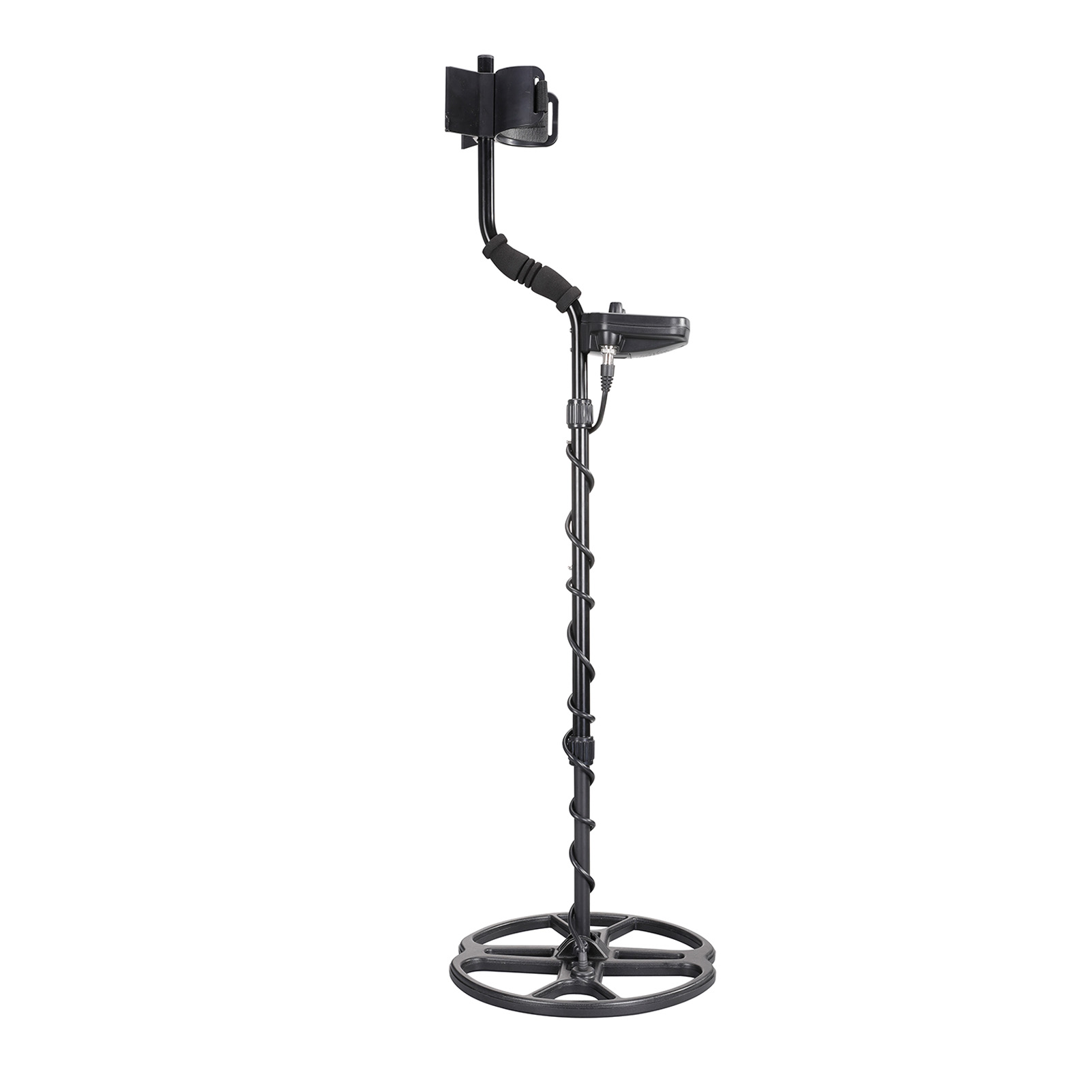 Metalldetektor 13 Zoll, Wasserdicht, Einstellbarer Alarmton, Lcd-display, Gold- Und Silberdetektor Mit Schaufel Und Headset