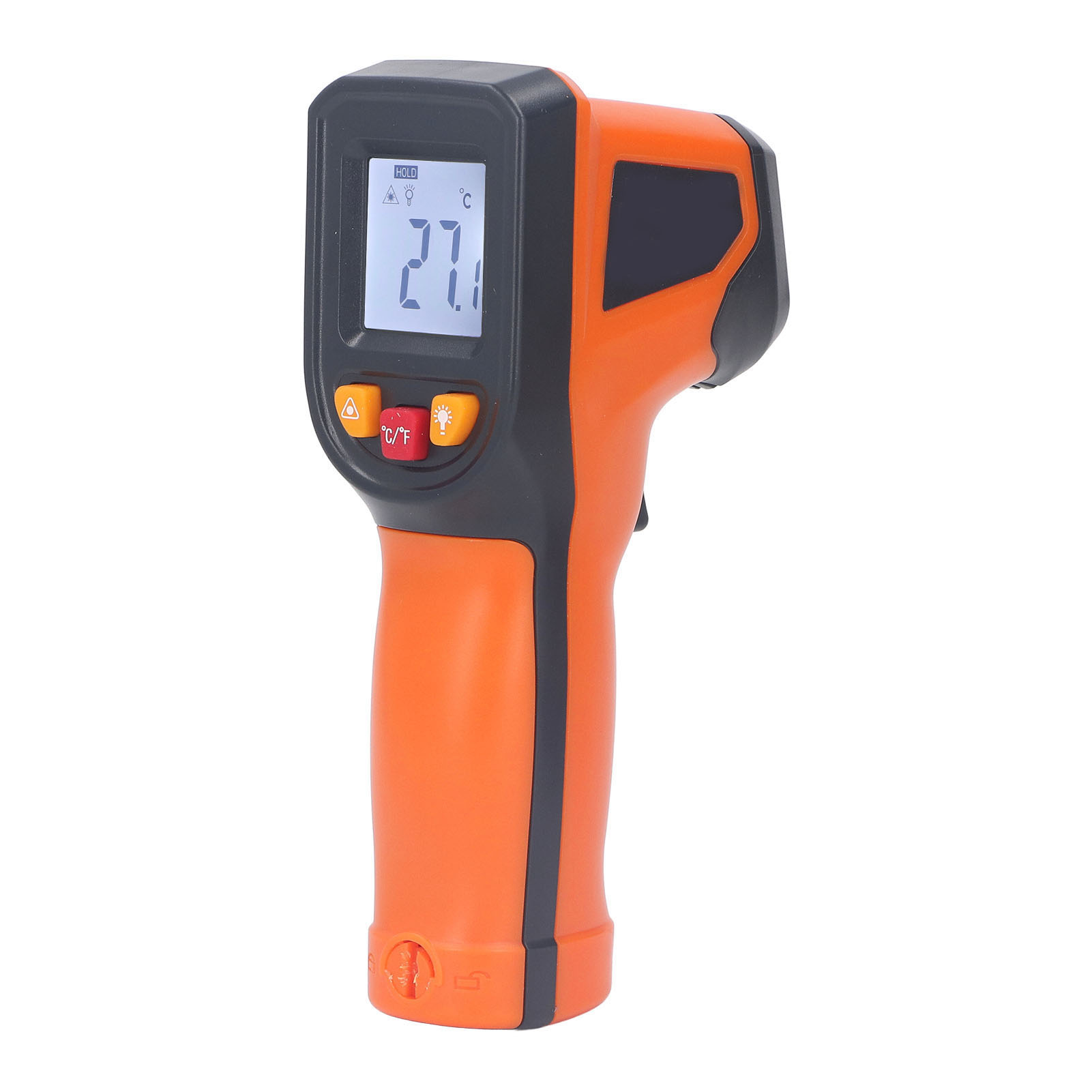 Infrarot-thermometer Zum Kochen, Berührungsloses Laser-lebensmittelthermometer, Digitales, Hintergrundbeleuchtetes Lcd-display –50 Bis 400 °c (–58 Bis 752 °f)