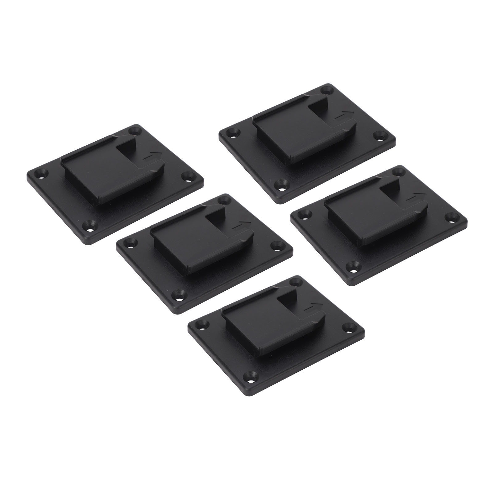 5er-pack Lithium-akku-werkzeughalter Zur Wandmontage, Dockingstation, Aufbewahrungszubehör Für Elektrowerkzeuge (14,4 V, 18 V, 20 V), Schwarz