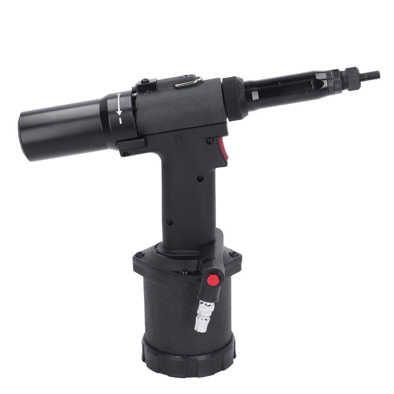 Handbetriebene Pneumatische Nietmutternpistole Mit 5 Aufsätzen Für M3 Bis M10 Aluminium, Kupfer, Eisen, Edelstahl