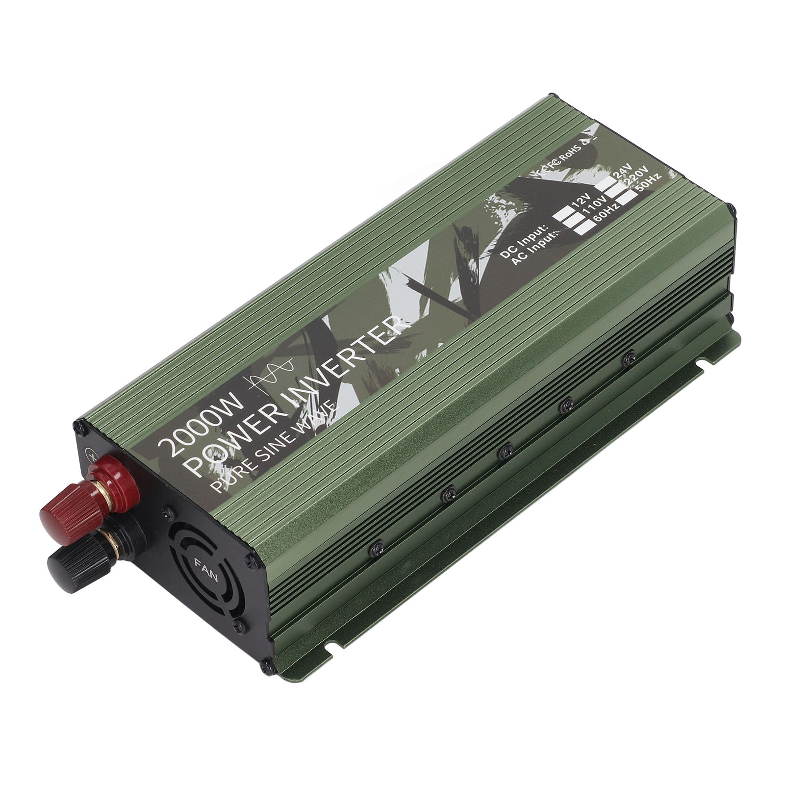 Kfz-wechselrichter Dc12v Auf Ac220v 2000w Sinus-wandler Mit Lüfter